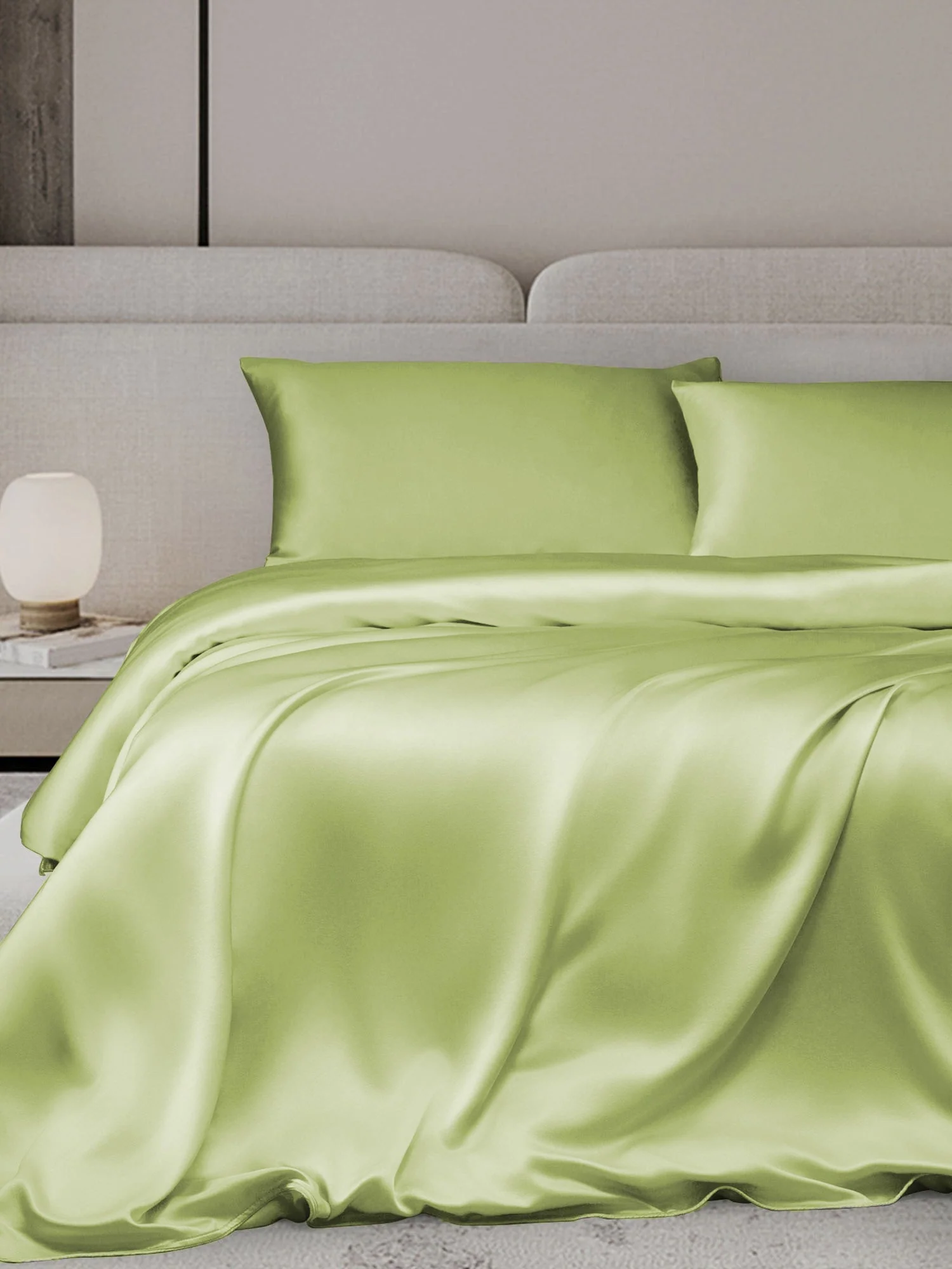 19MM Soie Parure De Lit 3 Pièces 1x Housse de Couette et 2x Taies d‘Oreiller - Image 47