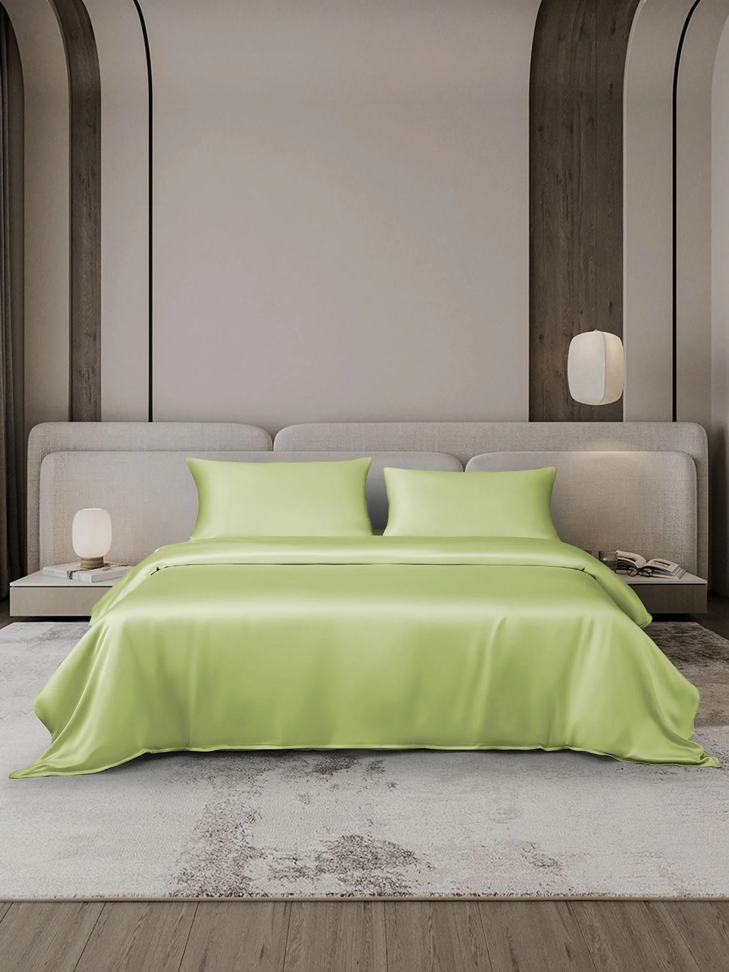 19MM Soie Parure De Lit 3 Pièces 1x Housse de Couette et 2x Taies d‘Oreiller - Image 48