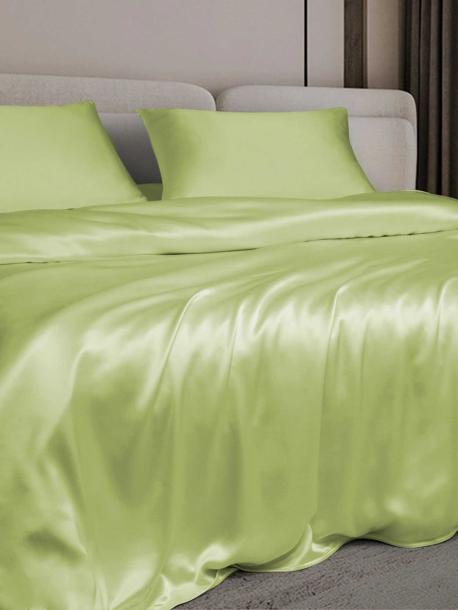 19MM Soie Parure De Lit 3 Pièces 1x Housse de Couette et 2x Taies d‘Oreiller - Image 49