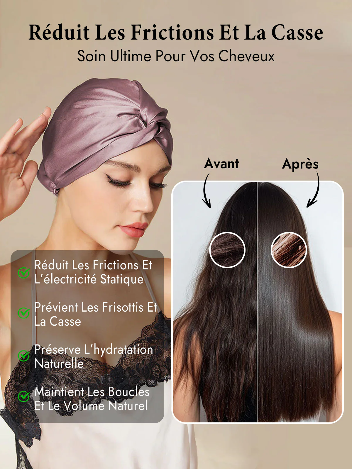 Bonnet En Soie Pure À Nœud Devant - Image 13