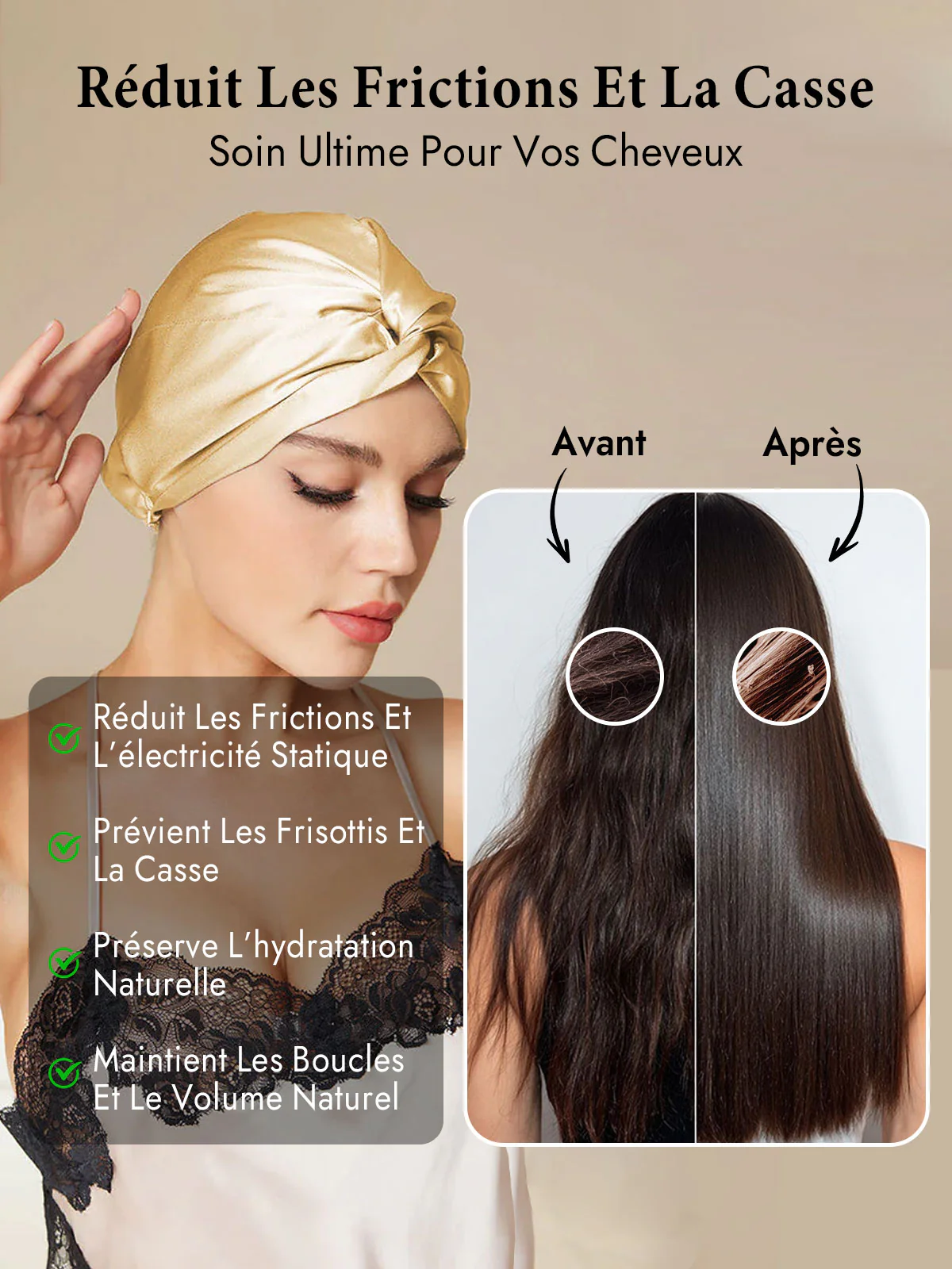 Bonnet En Soie Pure À Nœud Devant - Image 61