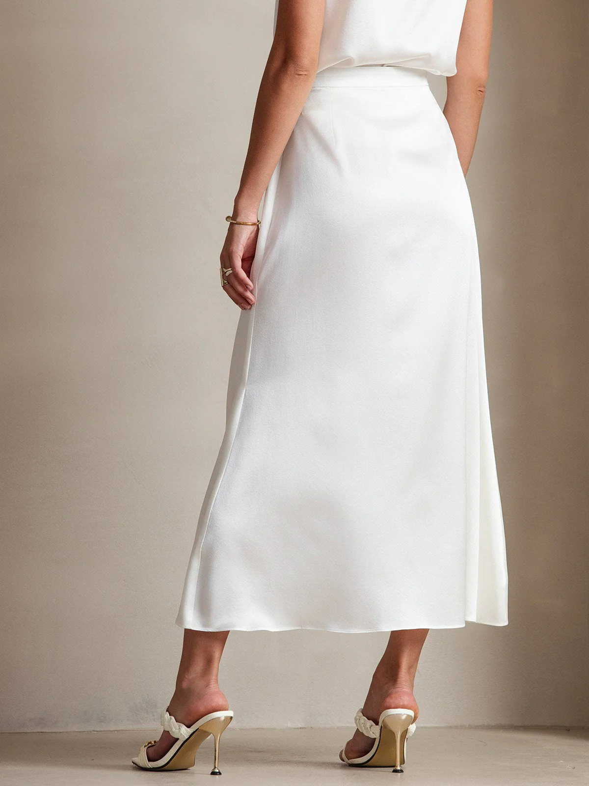 19Momme Jupe Maxi Classique En Soie - Image 10