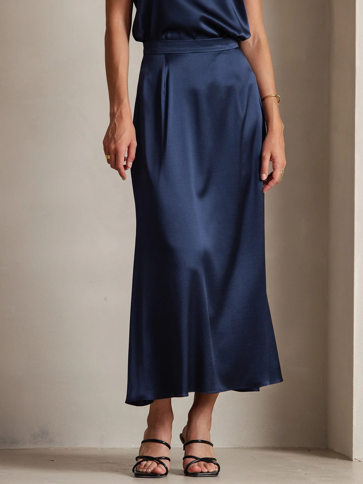 19Momme Jupe Maxi Classique En Soie - Image 19