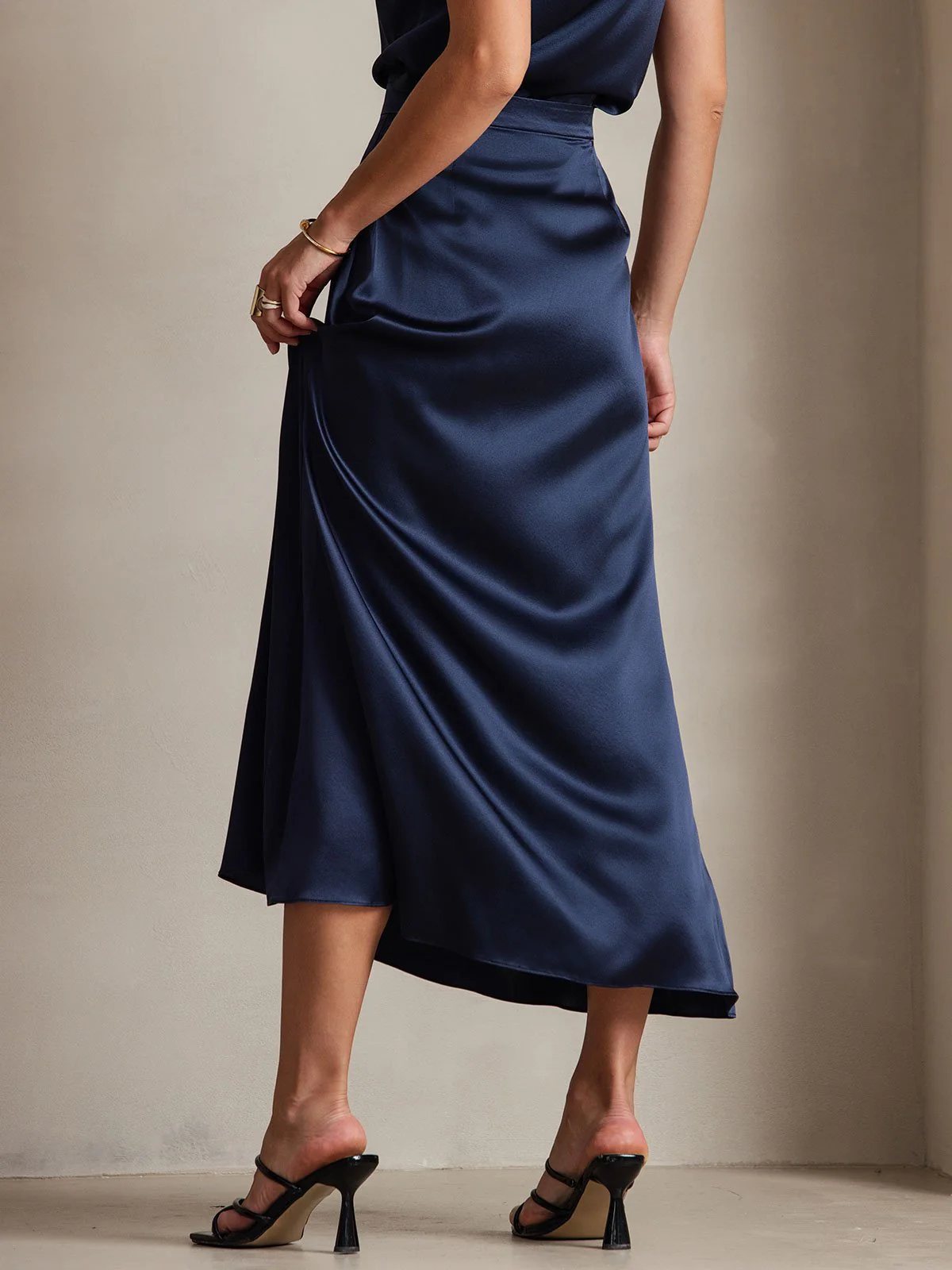 19Momme Jupe Maxi Classique En Soie - Image 20