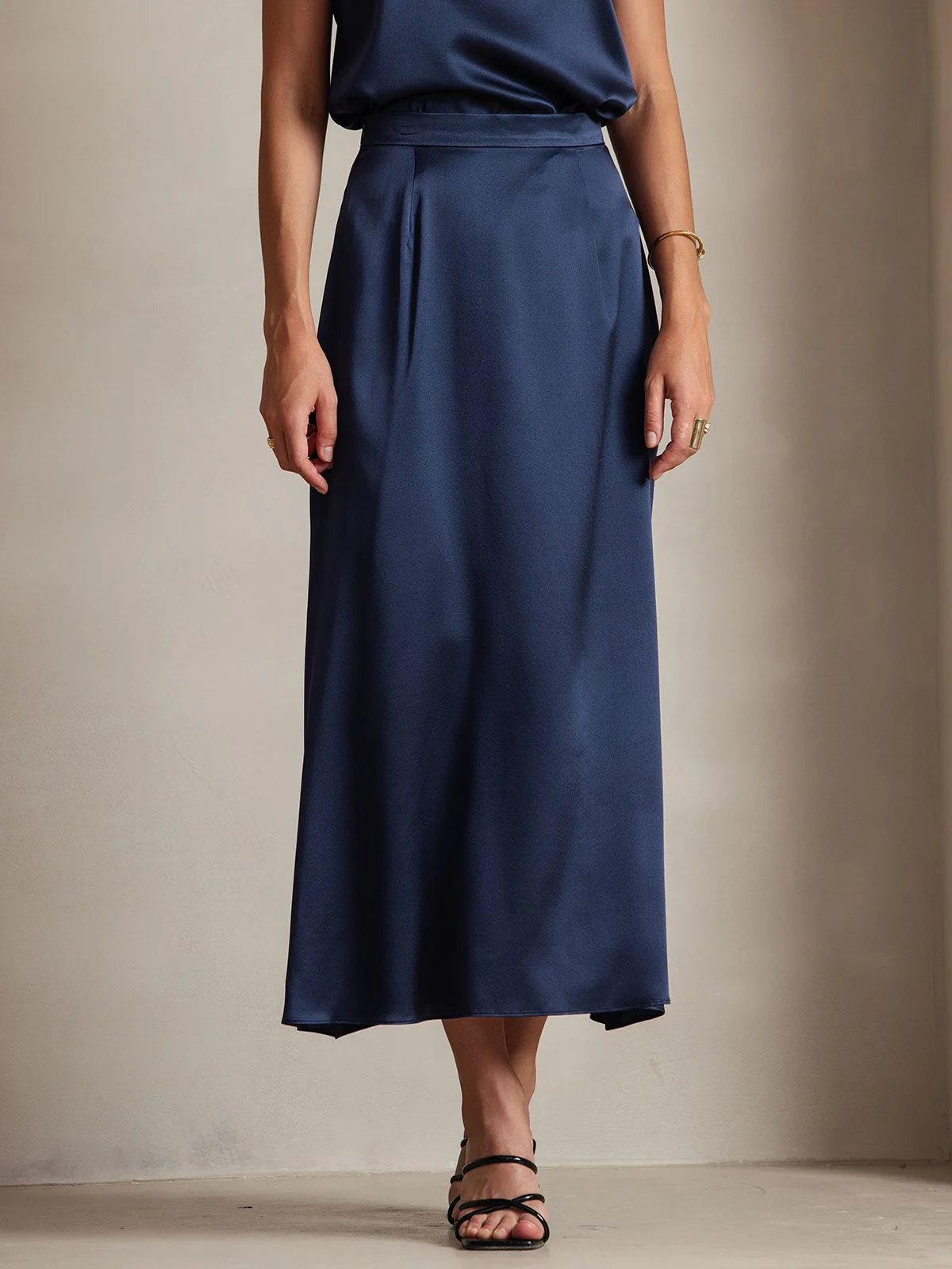 19Momme Jupe Maxi Classique En Soie - Image 21