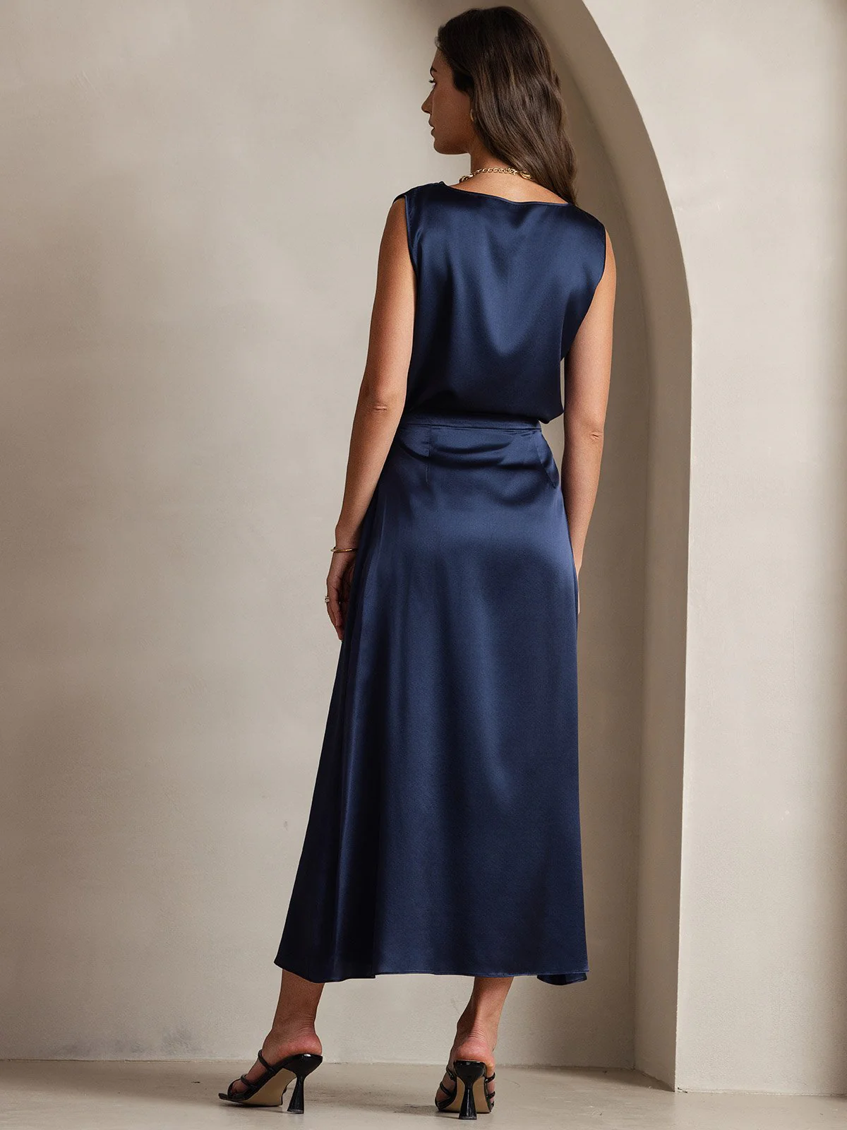 19Momme Jupe Maxi Classique En Soie - Image 22