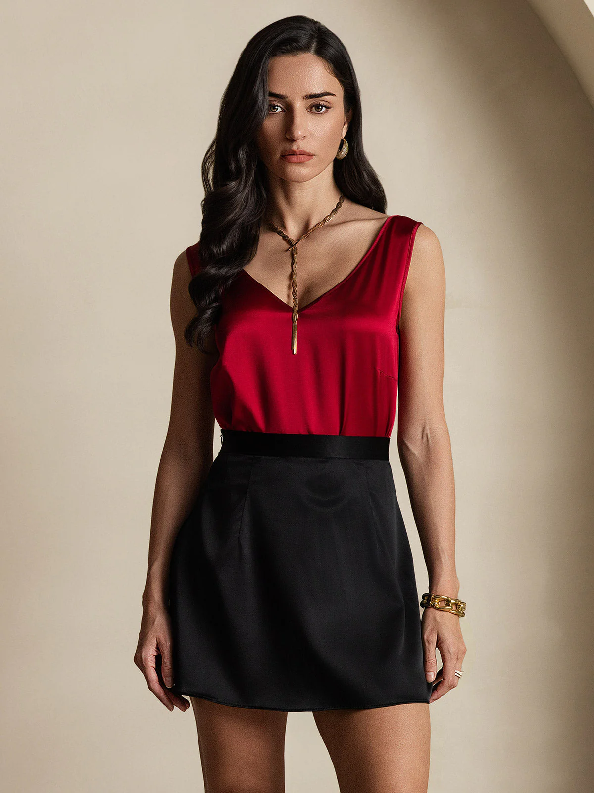 19Momme Soie Sexy Minijupe Skirt - Image 4