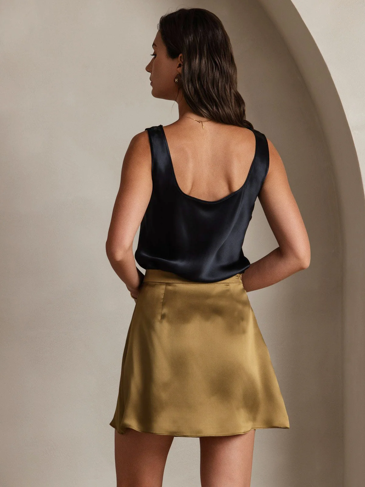 19Momme Soie Sexy Minijupe Skirt - Image 8