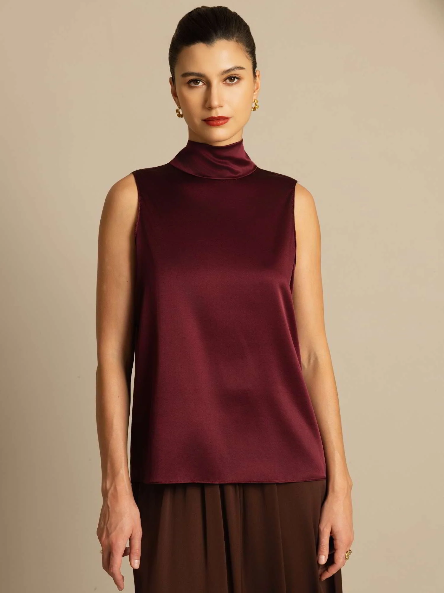 19Momme Soie Nouer Col Chemise - Image 6