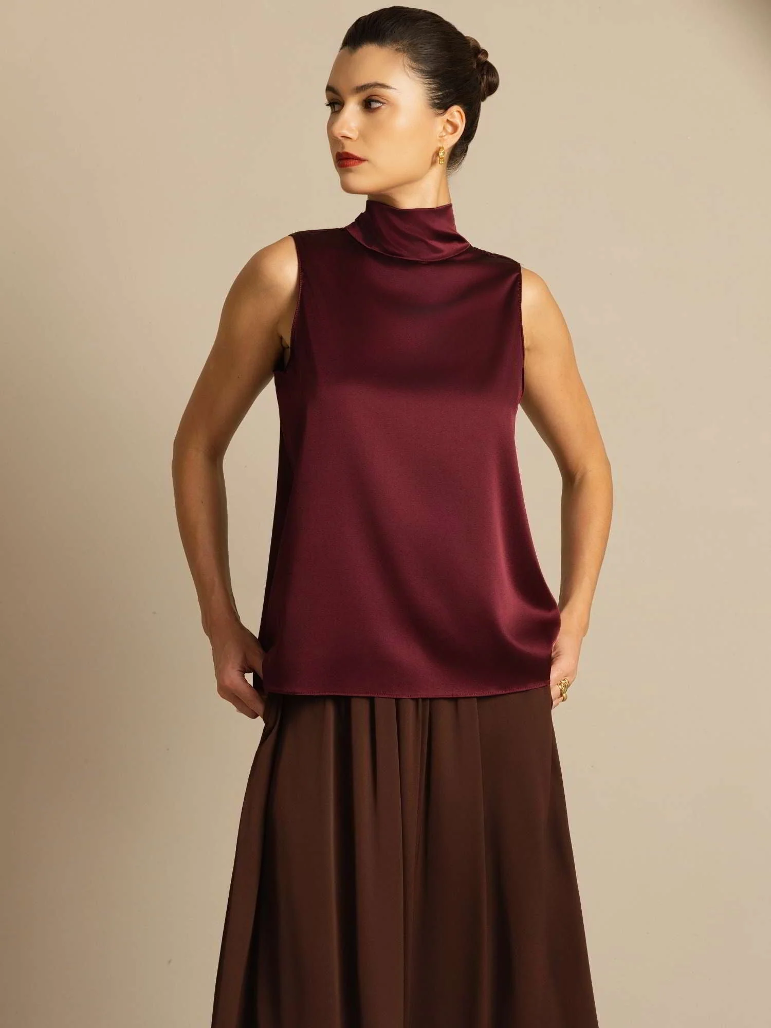 19Momme Soie Nouer Col Chemise - Image 8