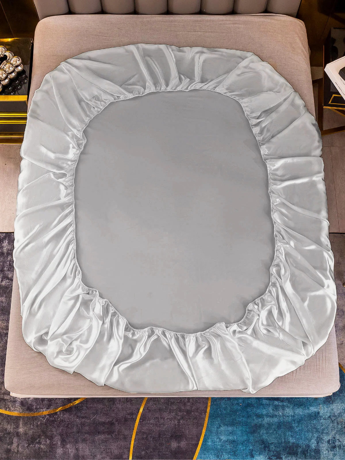 22Momme 3 pièces soie 1x drap housse+2x taies d‘oreiller - Image 27