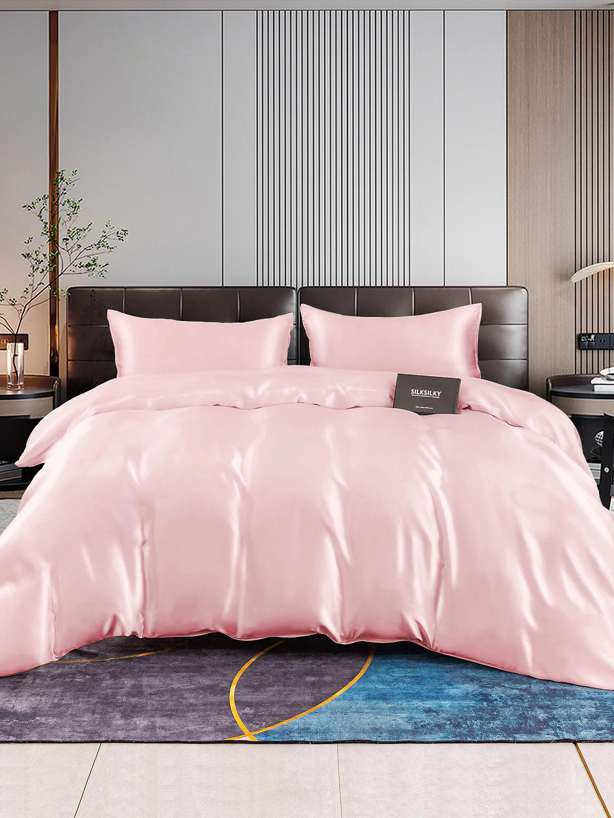 22MM Soie Parure De Lit 3 Pièces 1x Housse de Couette et 2x Taies d‘Oreiller - Image 34