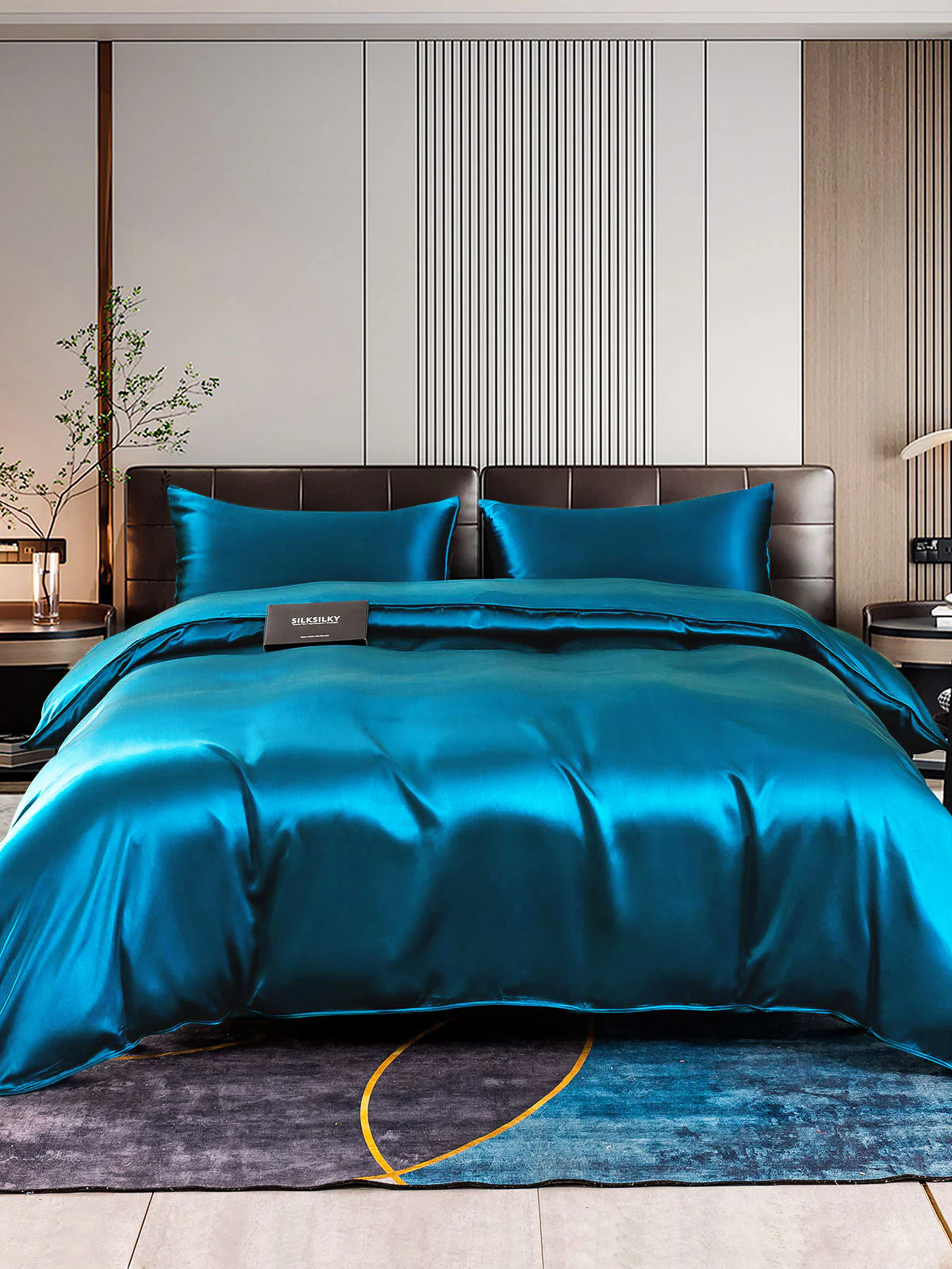 22MM Soie Parure De Lit 3 Pièces 1x Housse de Couette et 2x Taies d‘Oreiller - Image 38