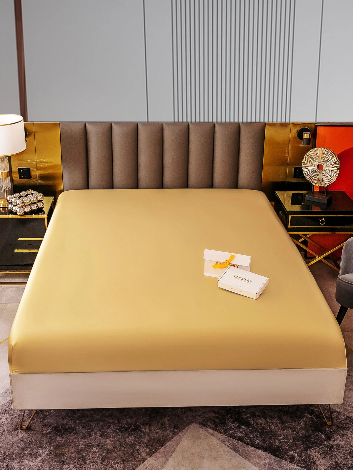 22Mommes Drap Housse en Soie Sans Couture - Image 63