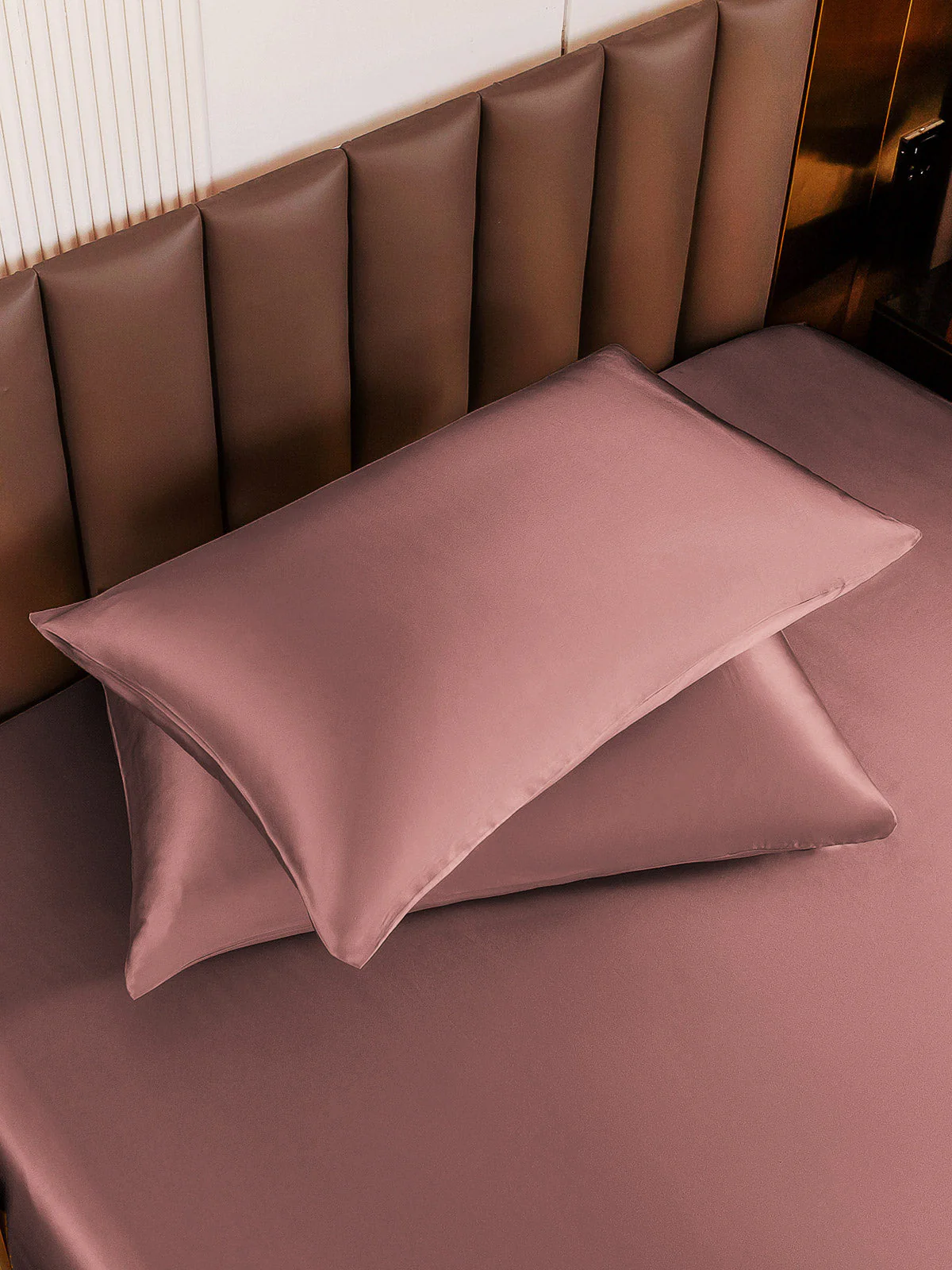 2Pcs 22Momme Taie d’Oreiller Simple Enveloppée En Soie - Image 39