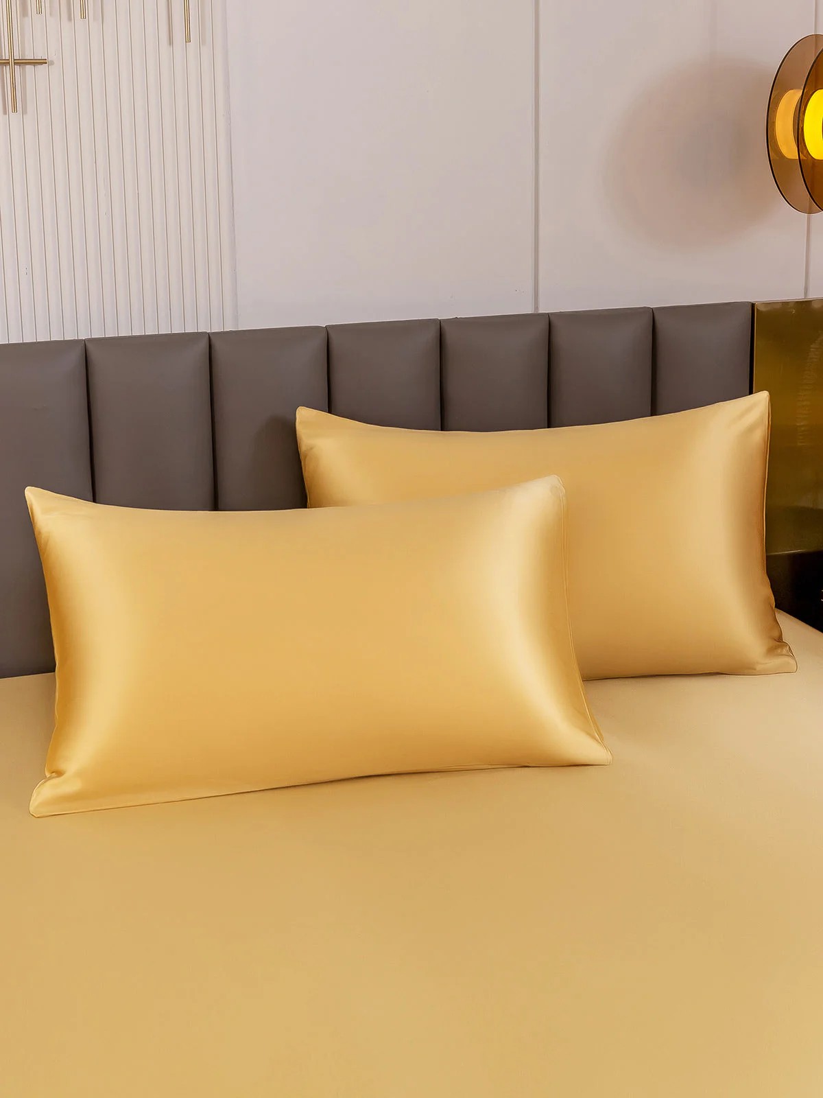 2Pcs 22Momme Taie d’Oreiller Simple Enveloppée En Soie - Image 49