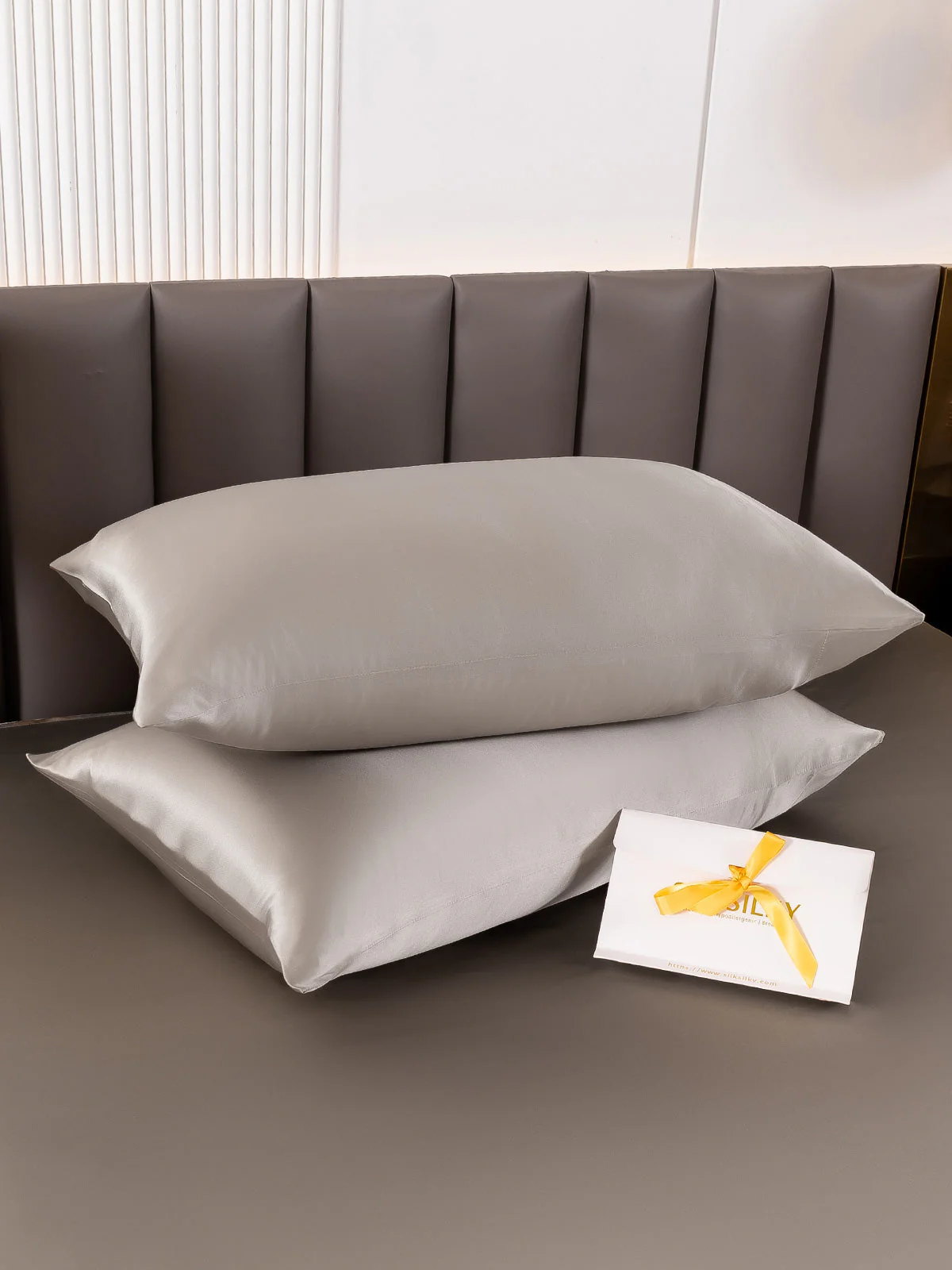 2Pcs 22Momme Taie d’Oreiller Simple Enveloppée En Soie - Image 65