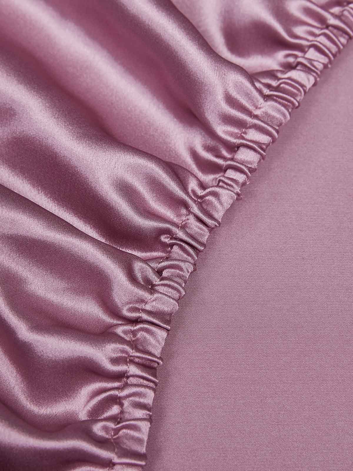 25Momme 3 pièces soie 1x drap housse+2x taies d‘oreiller - Image 64