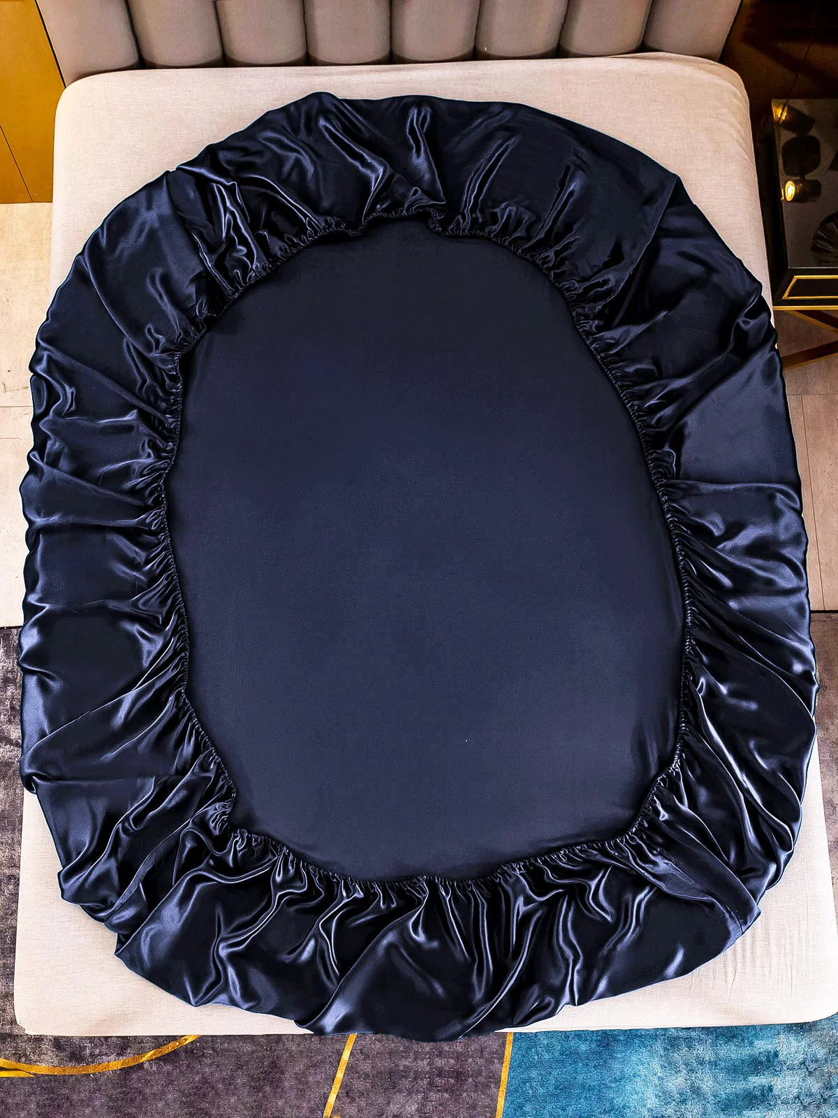 25Momme 3 pièces soie 1x drap housse+2x taies d‘oreiller - Image 9