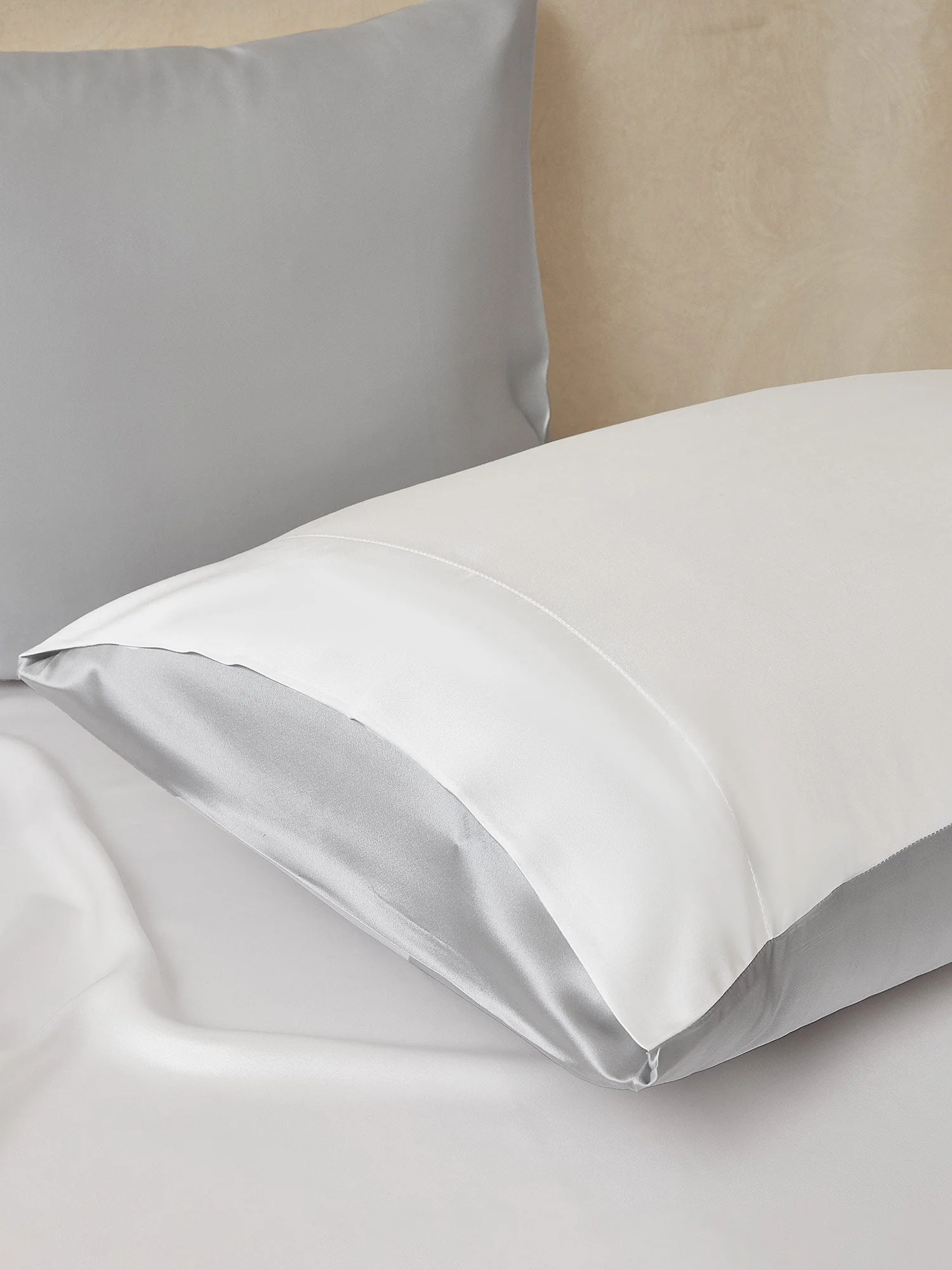 25Momme 3Pcs Set de soie Draps Plat+2x Taies d‘oreiller - Image 51