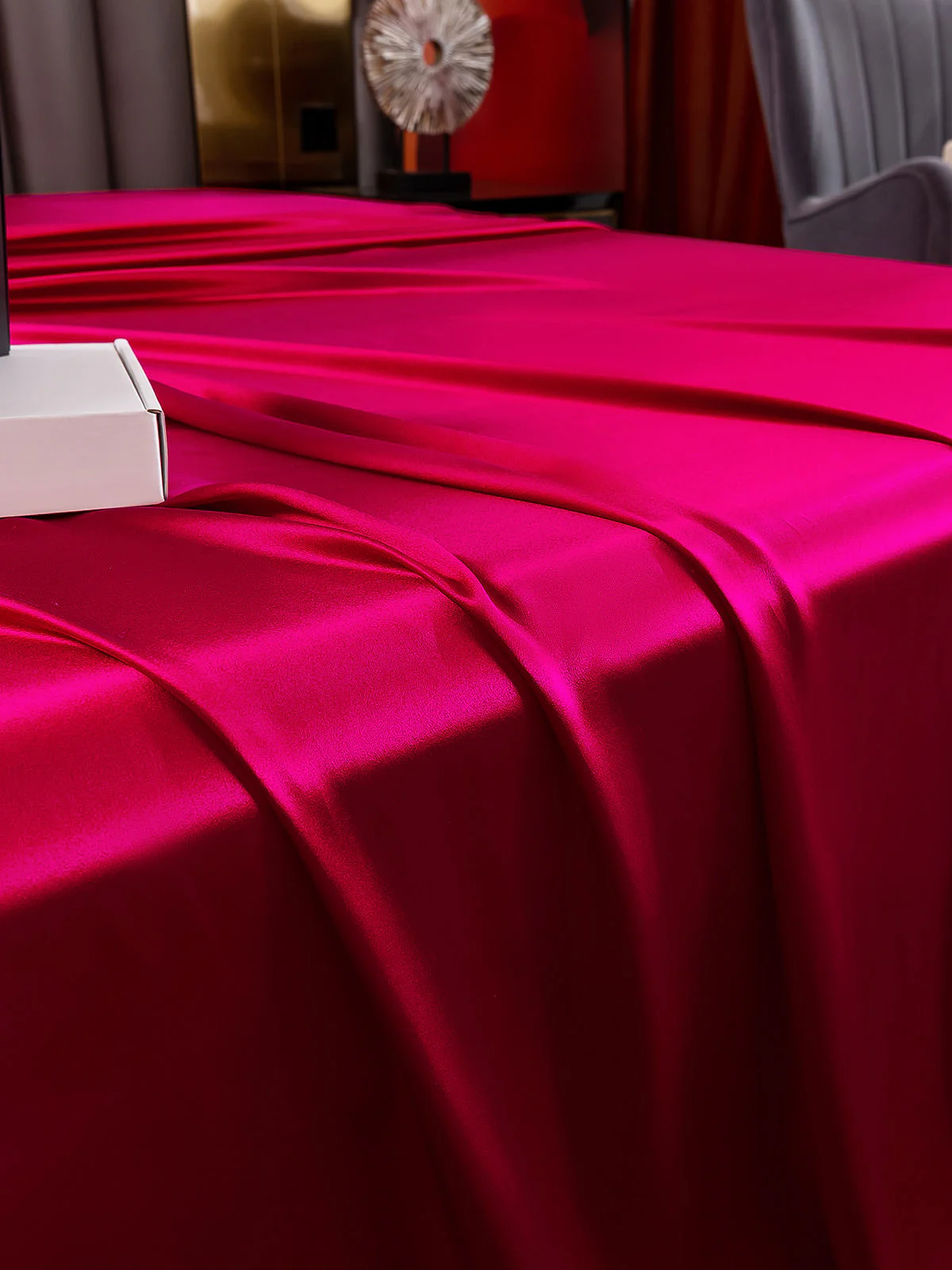 25Momme 4pièces soie 1x Drap housse+1x Draps Plat+2x taies d‘oreiller - Image 28