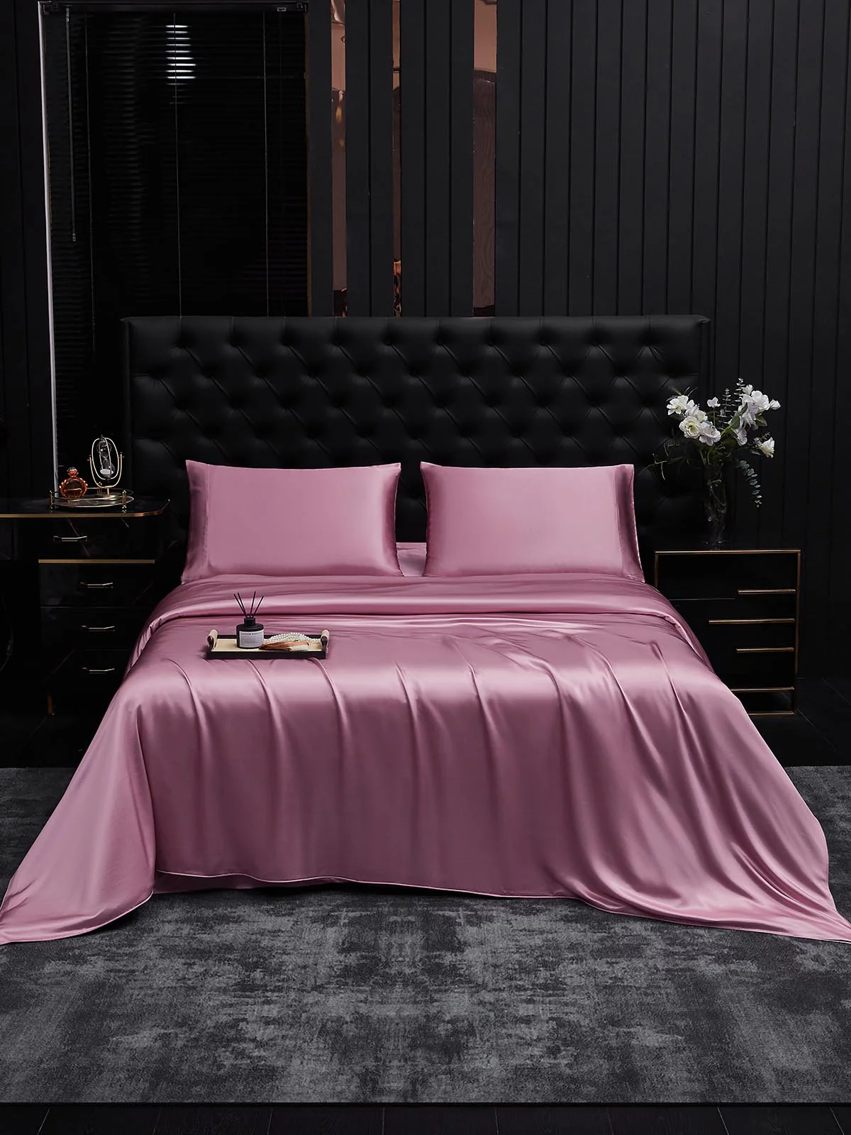 25MM Soie Parure De Lit 3 Pièces 1x Housse de Couette et 2x Taies d‘Oreiller - Image 55