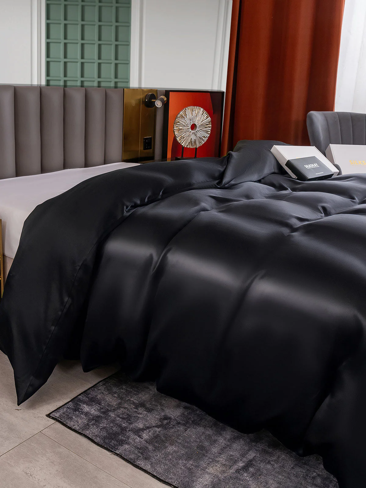 25 Momme Housse de Couette en Soie Luxueuse Sans Couture - Image 10