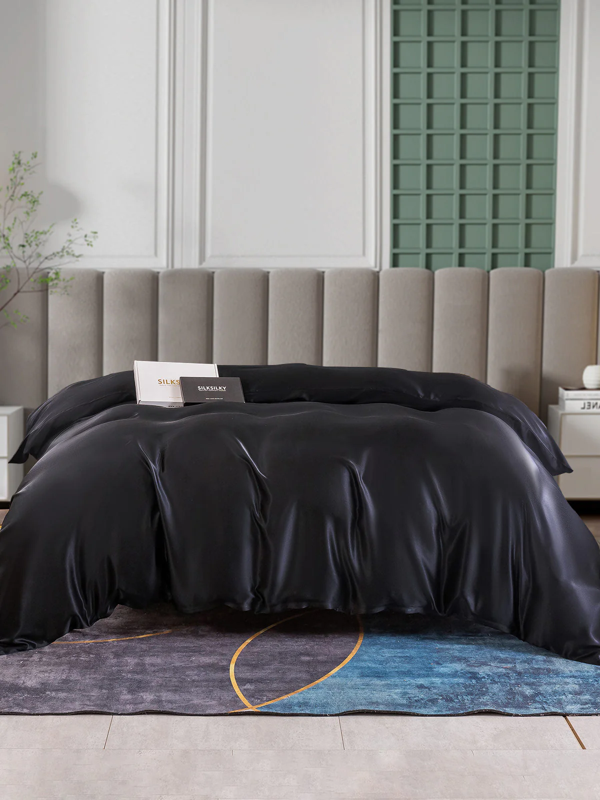 25 Momme Housse de Couette en Soie Luxueuse Sans Couture - Image 11