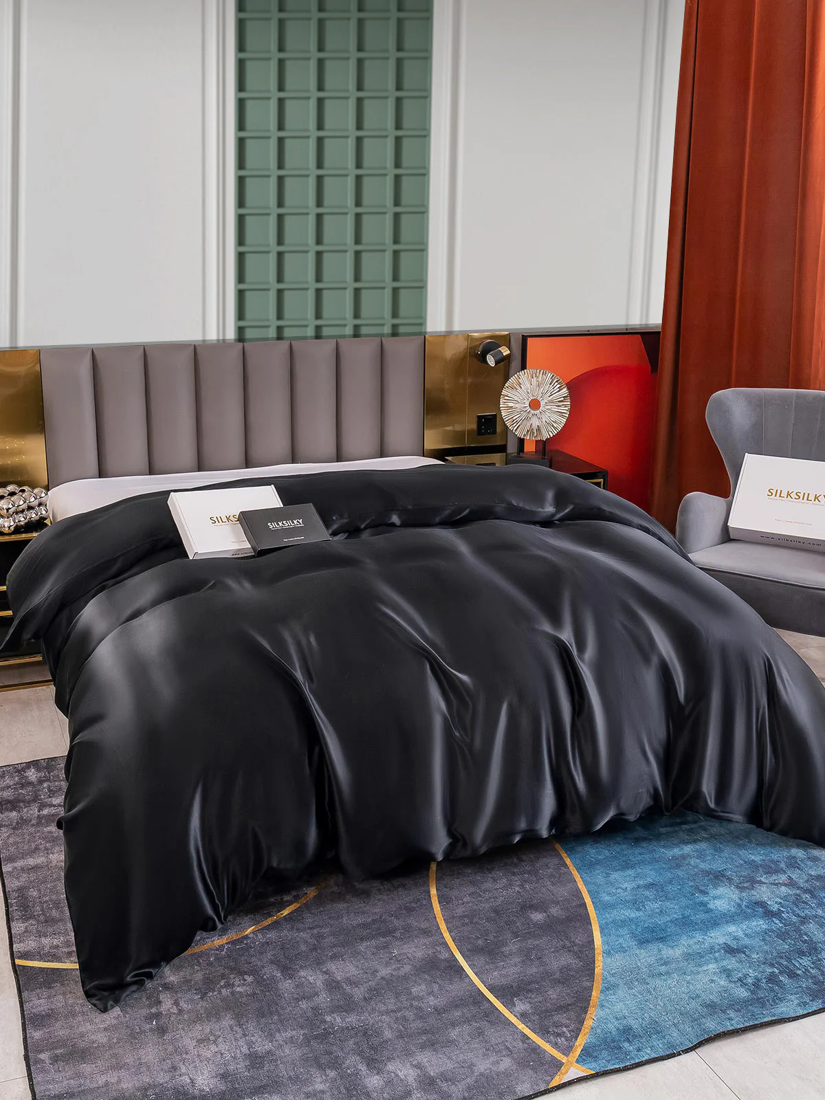 25 Momme Housse de Couette en Soie Luxueuse Sans Couture - Image 12