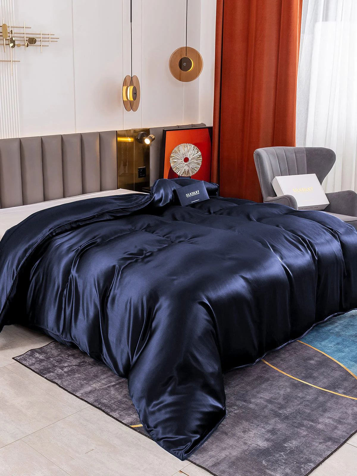 25 Momme Housse de Couette en Soie Luxueuse Sans Couture - Image 14