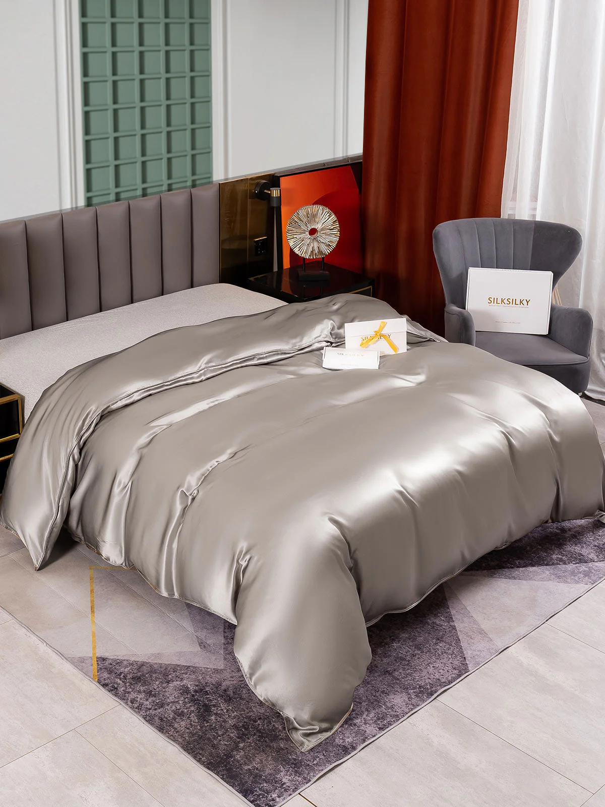 25 Momme Housse de Couette en Soie Luxueuse Sans Couture - Image 18