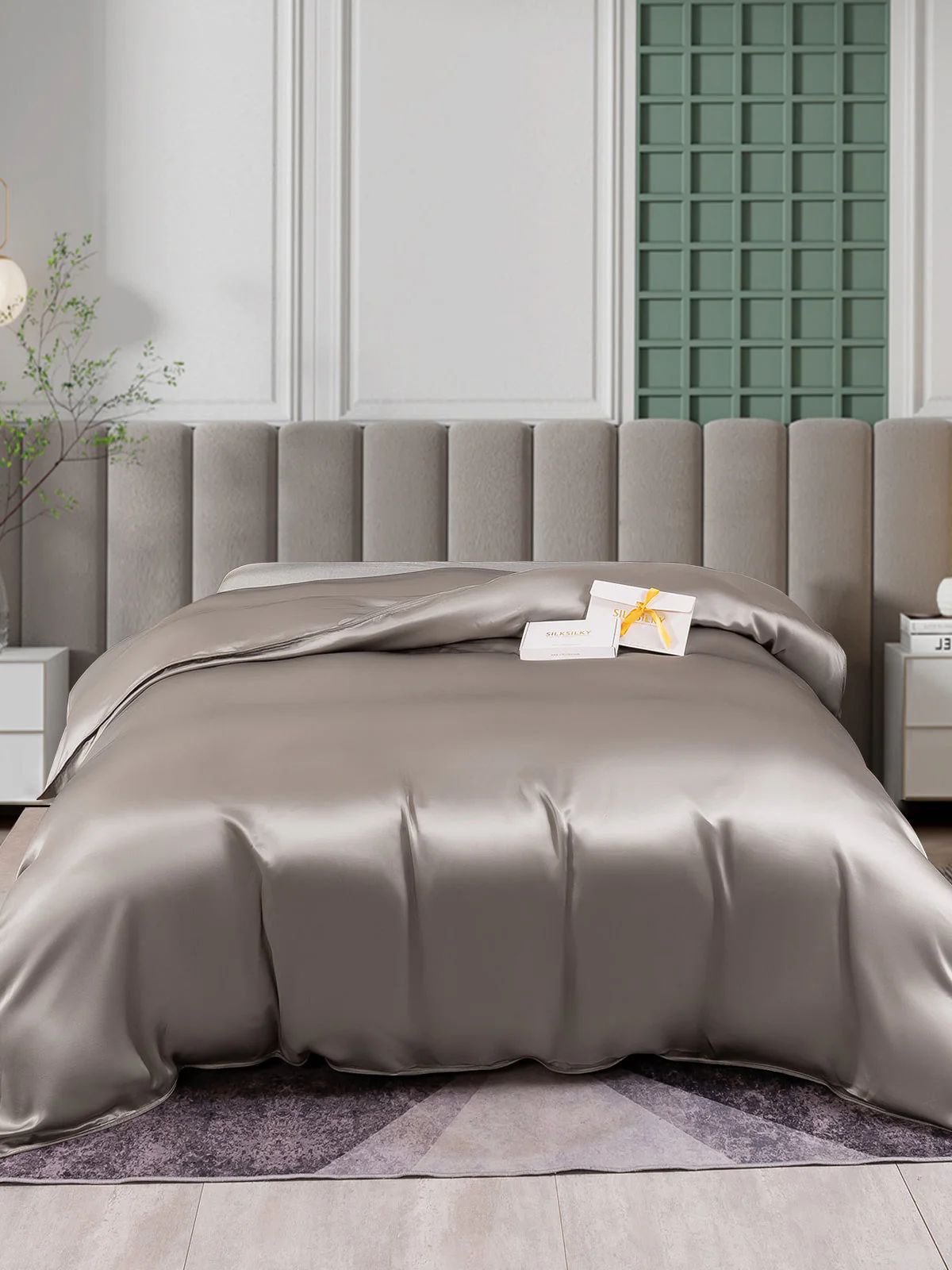 25 Momme Housse de Couette en Soie Luxueuse Sans Couture - Image 19
