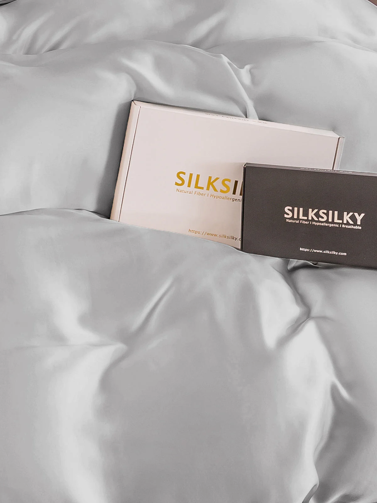 25 Momme Housse de Couette en Soie Luxueuse Sans Couture - Image 23