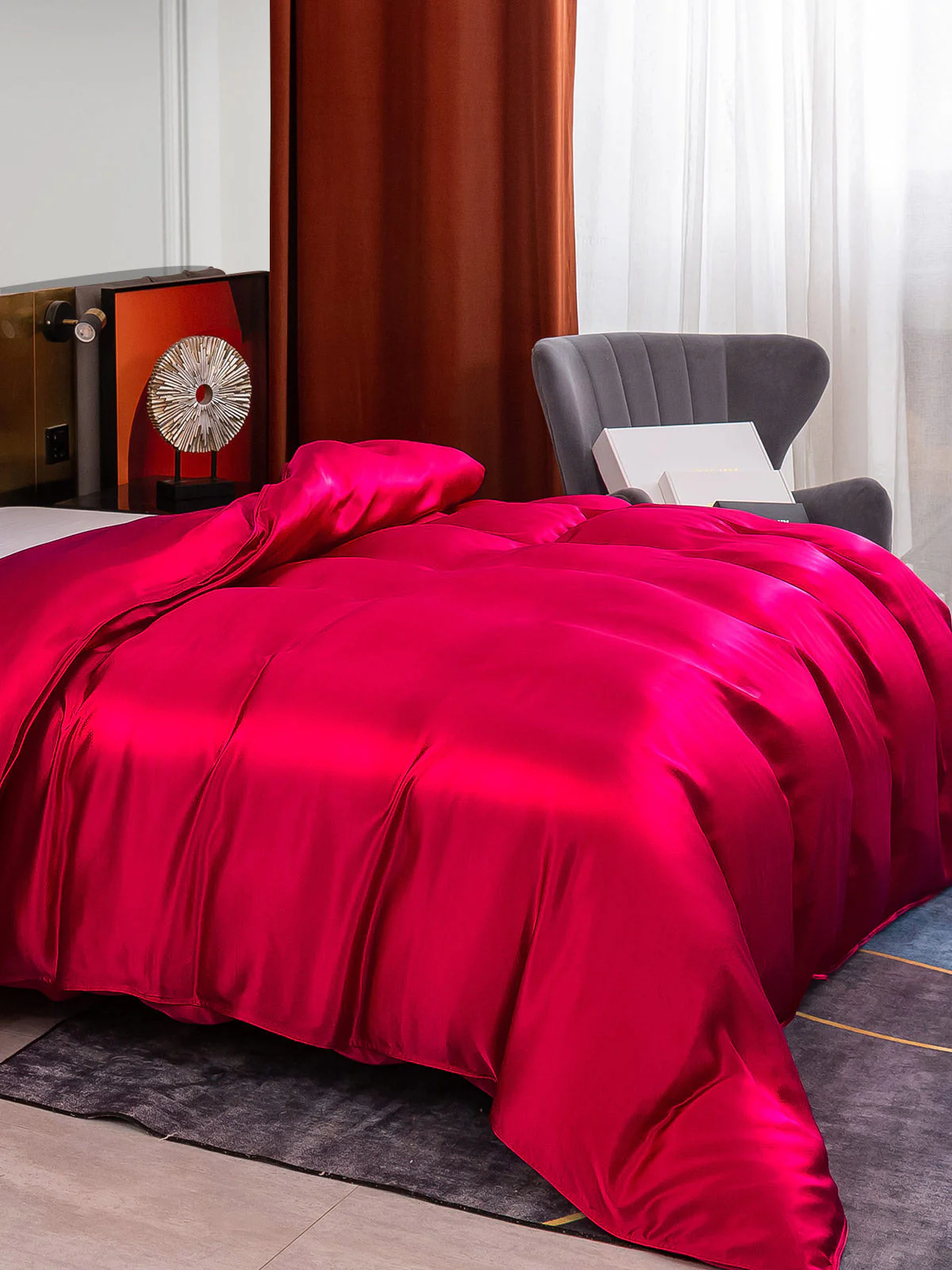 25 Momme Housse de Couette en Soie Luxueuse Sans Couture - Image 24