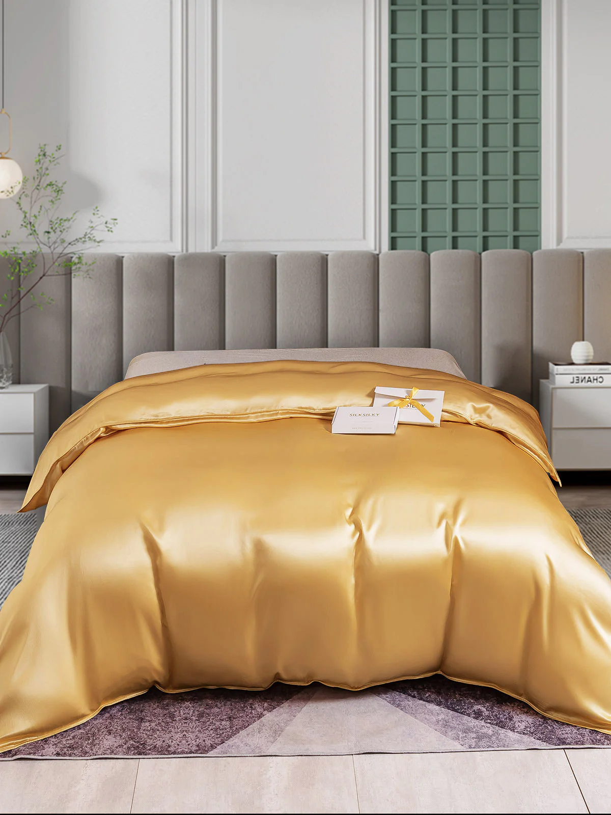25 Momme Housse de Couette en Soie Luxueuse Sans Couture - Image 31
