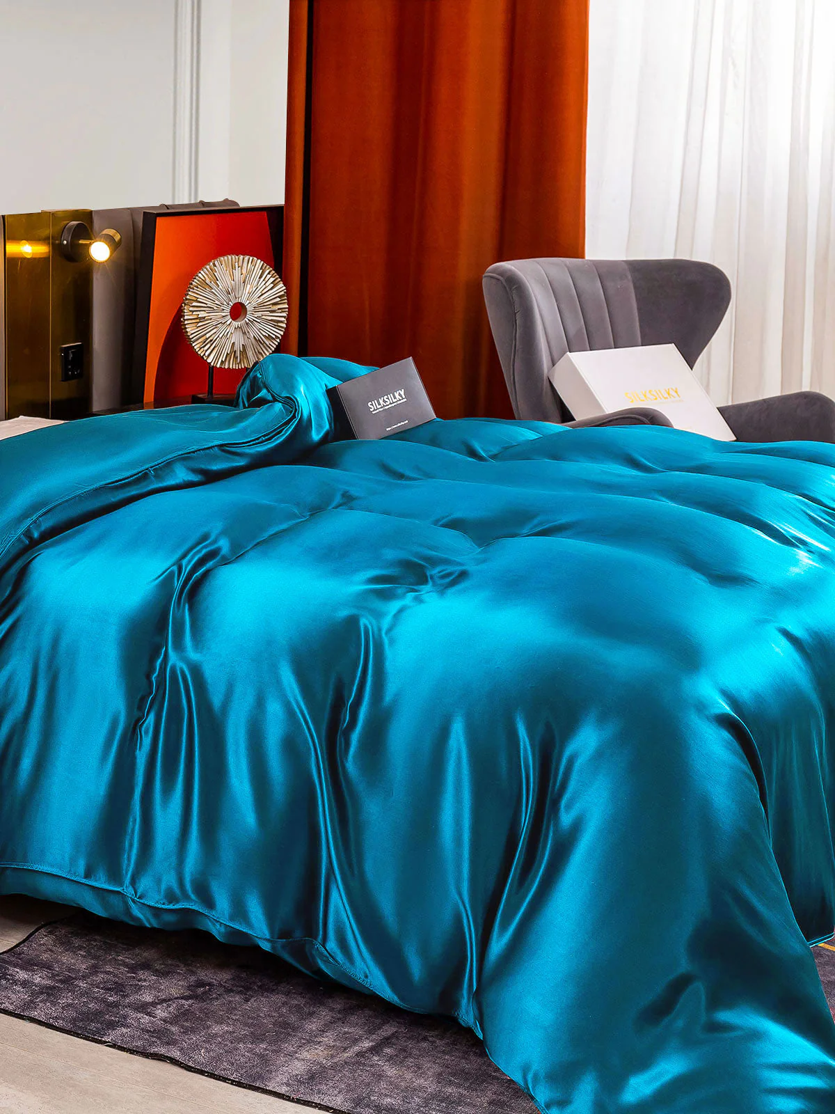 25 Momme Housse de Couette en Soie Luxueuse Sans Couture - Image 33