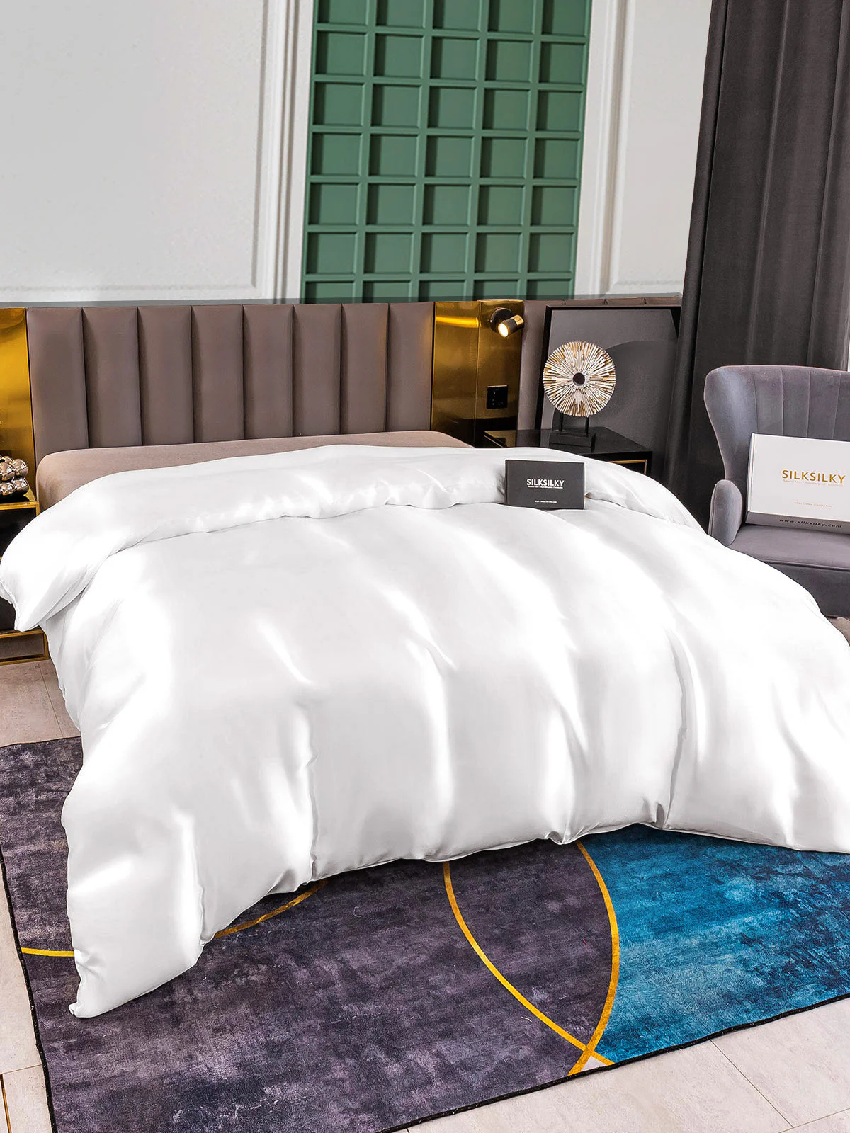 25 Momme Housse de Couette en Soie Luxueuse Sans Couture - Image 5