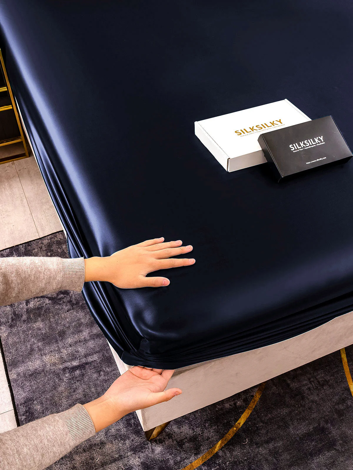 25Mommes Drap Housse en Soie Sans Couture - Image 12