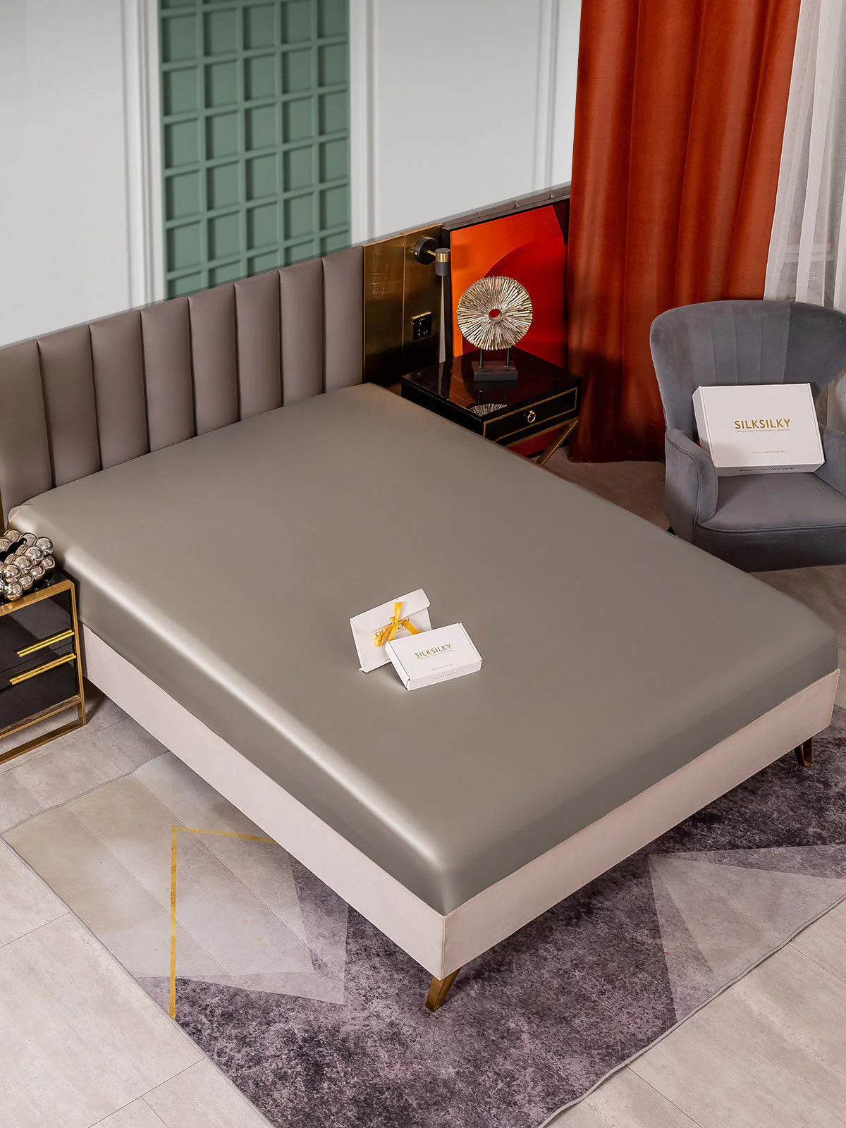 25Mommes Drap Housse en Soie Sans Couture - Image 13