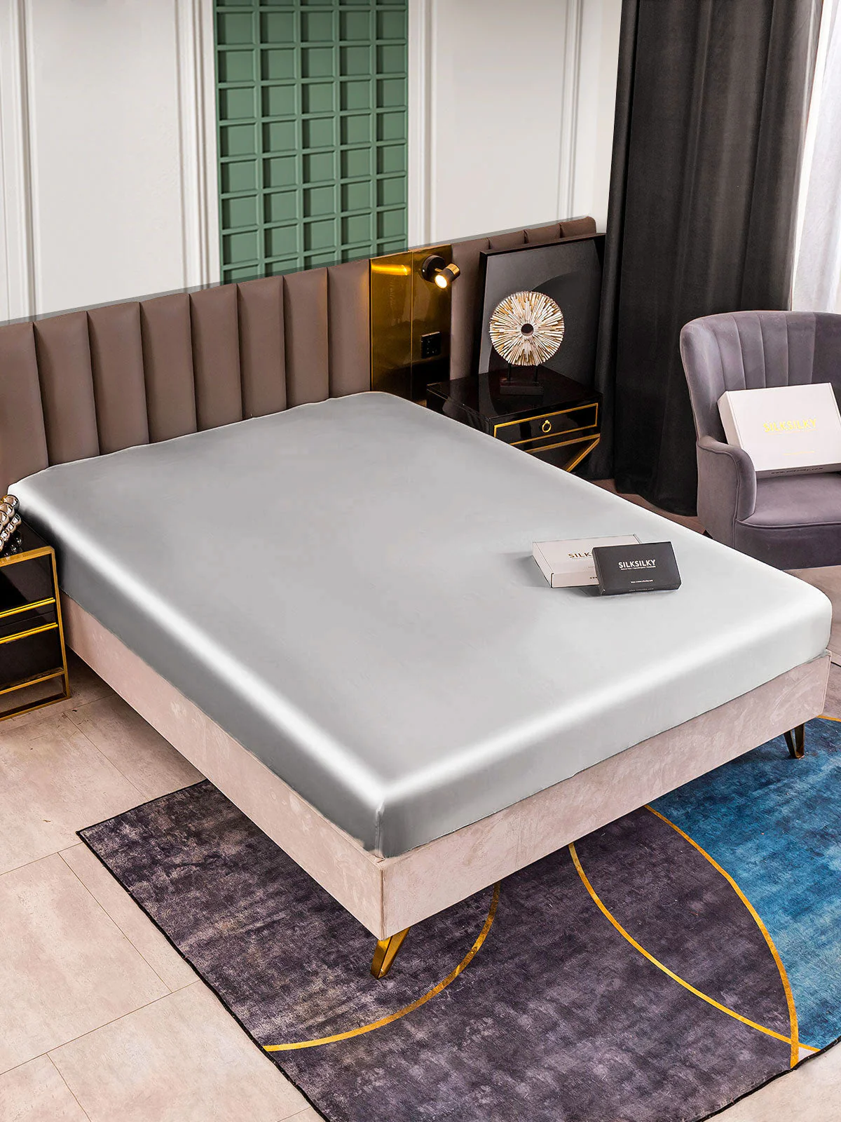 25Mommes Drap Housse en Soie Sans Couture - Image 25