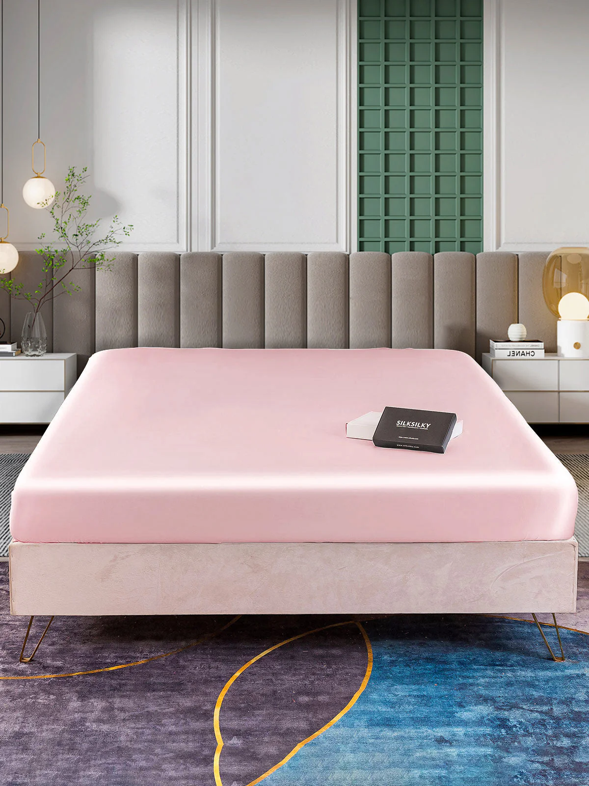 25Mommes Drap Housse en Soie Sans Couture - Image 36