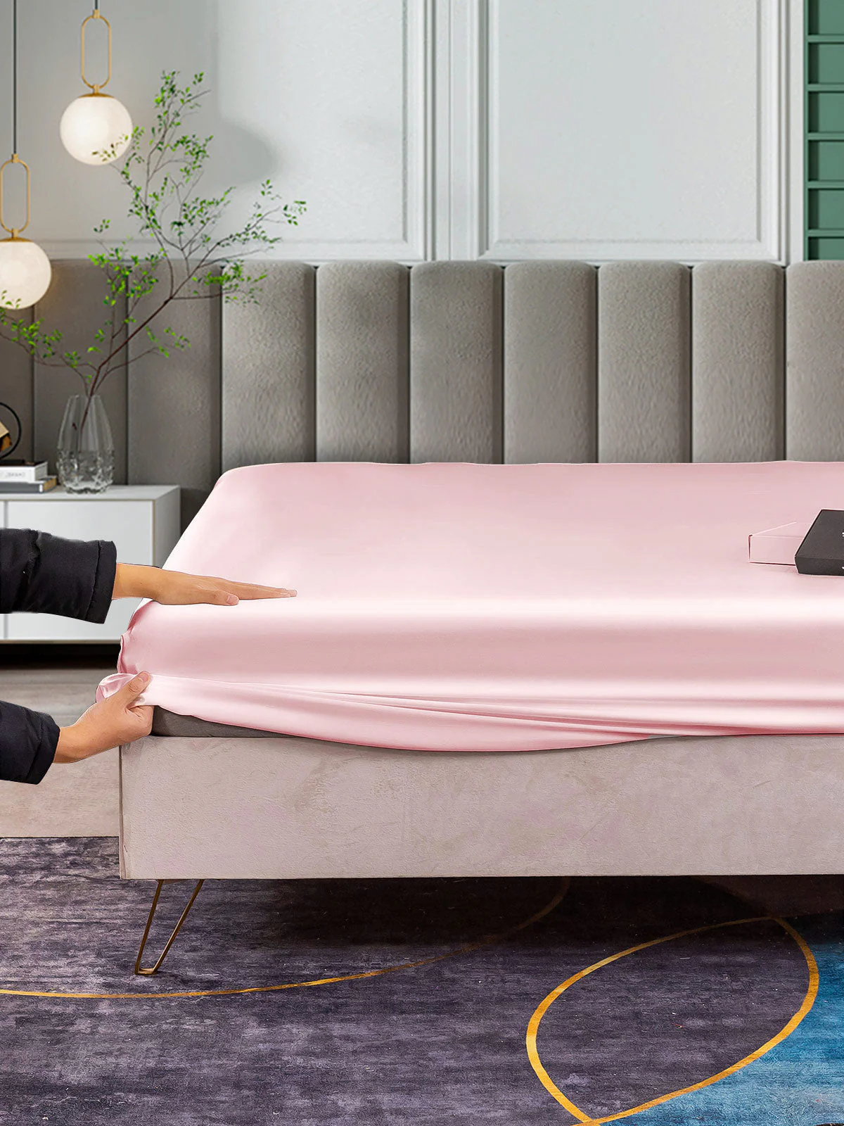 25Mommes Drap Housse en Soie Sans Couture - Image 39