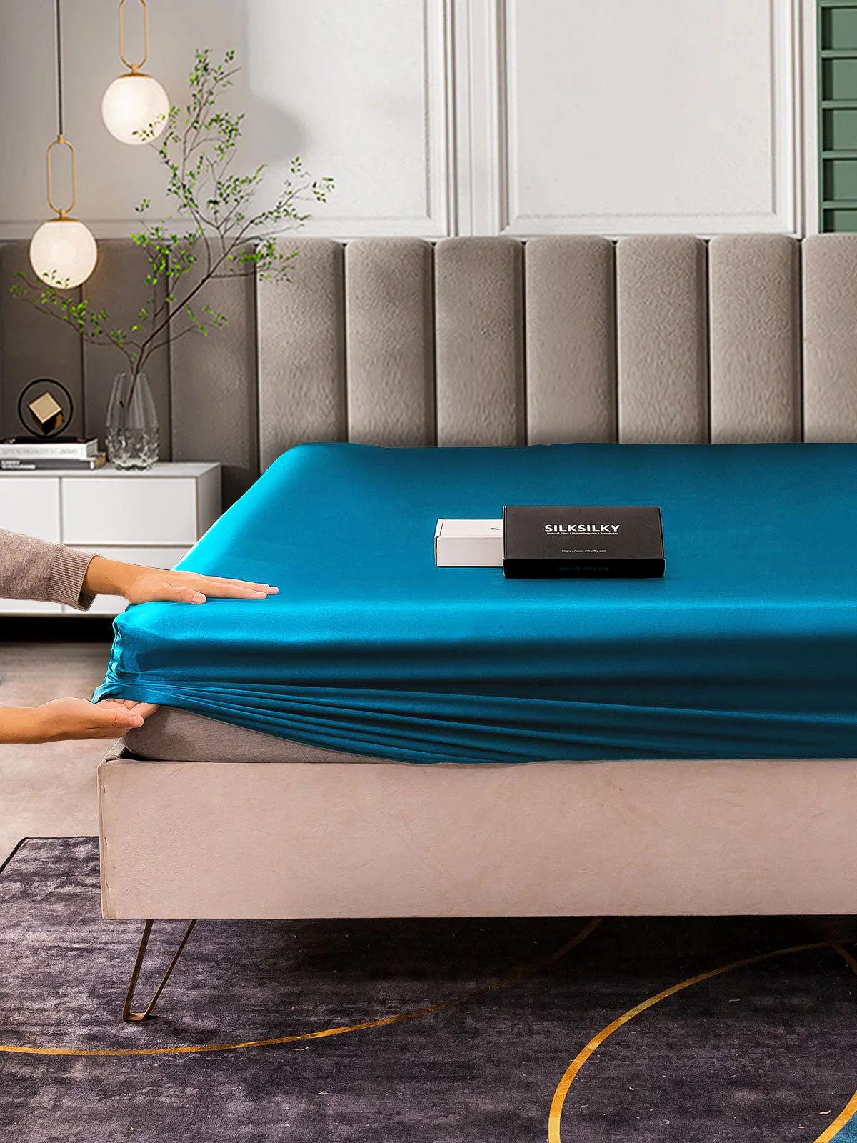 25Mommes Drap Housse en Soie Sans Couture - Image 45