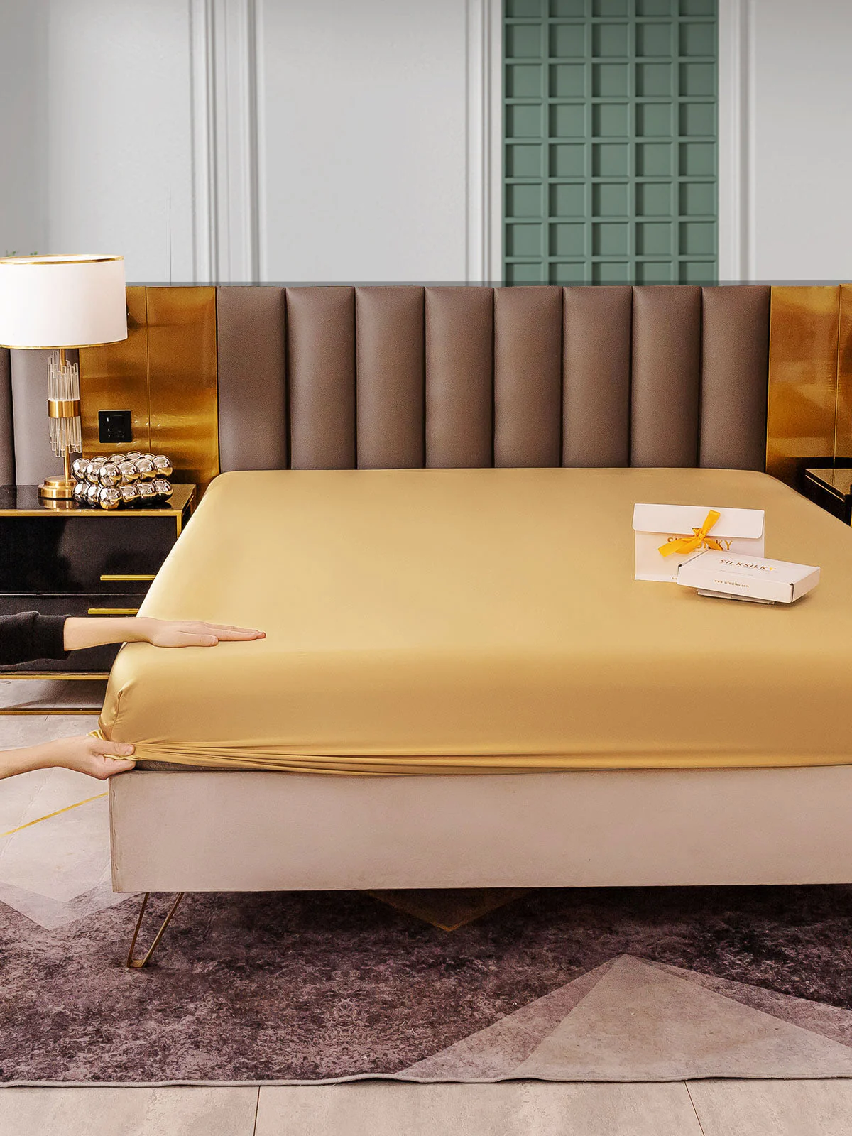 25Mommes Drap Housse en Soie Sans Couture - Image 52