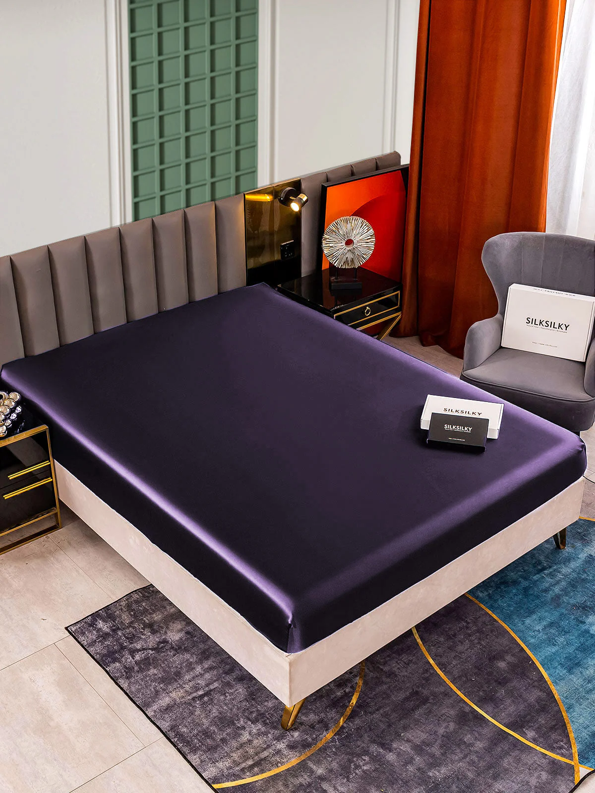 25Mommes Drap Housse en Soie Sans Couture - Image 53