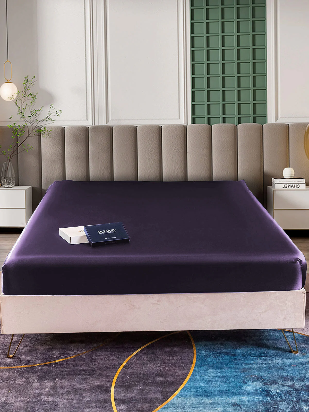 25Mommes Drap Housse en Soie Sans Couture - Image 54