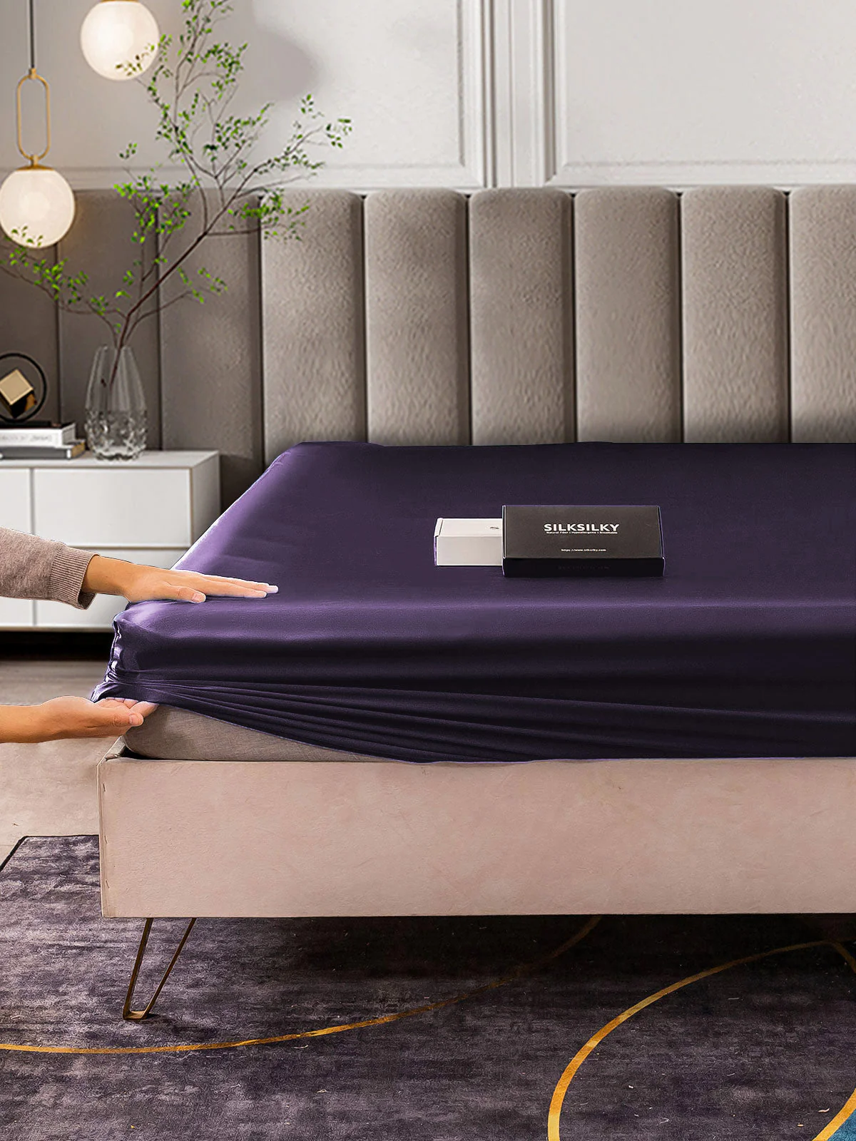 25Mommes Drap Housse en Soie Sans Couture - Image 57