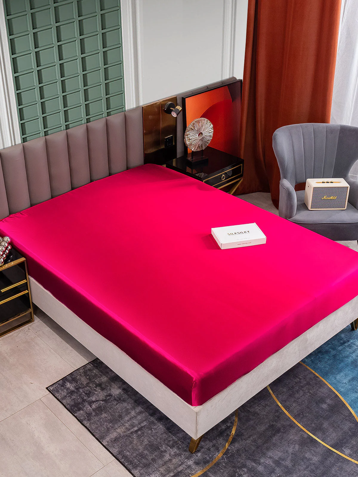 25Mommes Drap Housse en Soie Sans Couture - Image 59