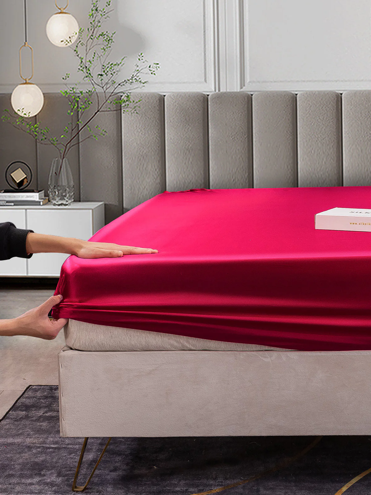 25Mommes Drap Housse en Soie Sans Couture - Image 64