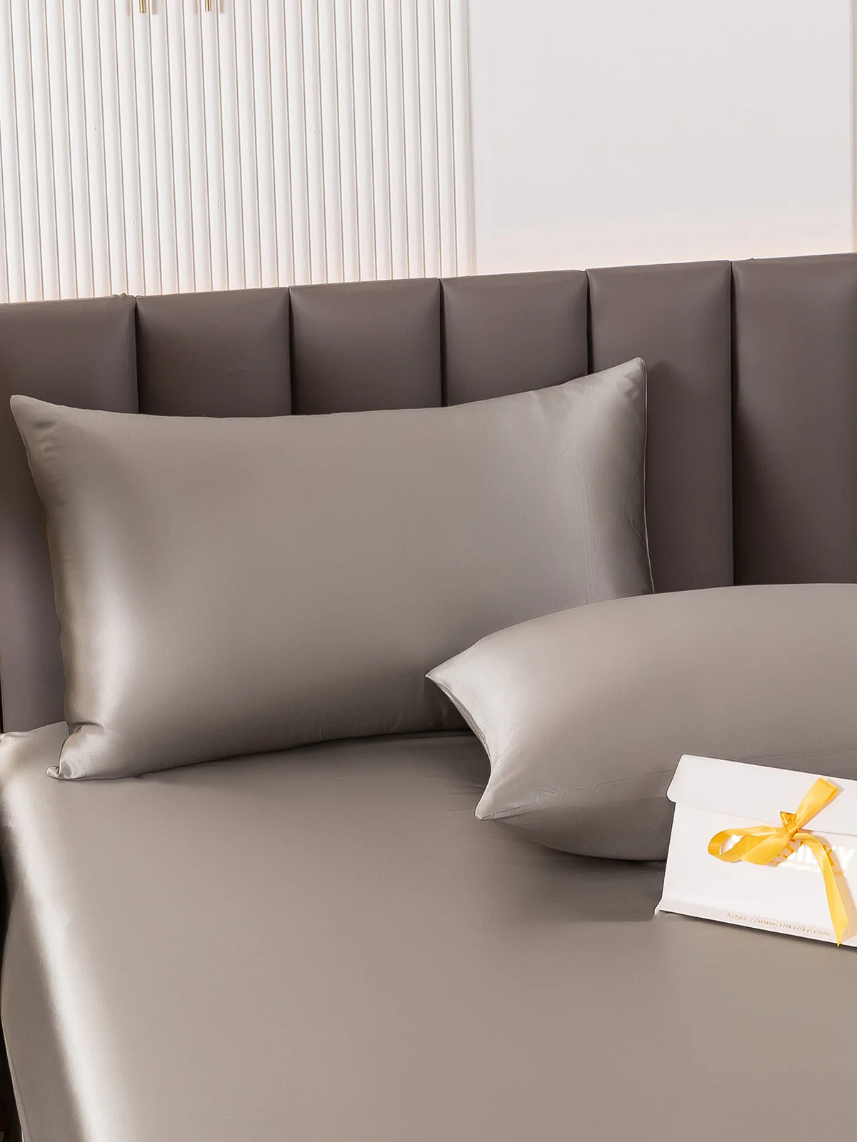 2x Taie d’Oreiller Simple Enveloppée En Soie Luxueuse 30Momme - Image 16